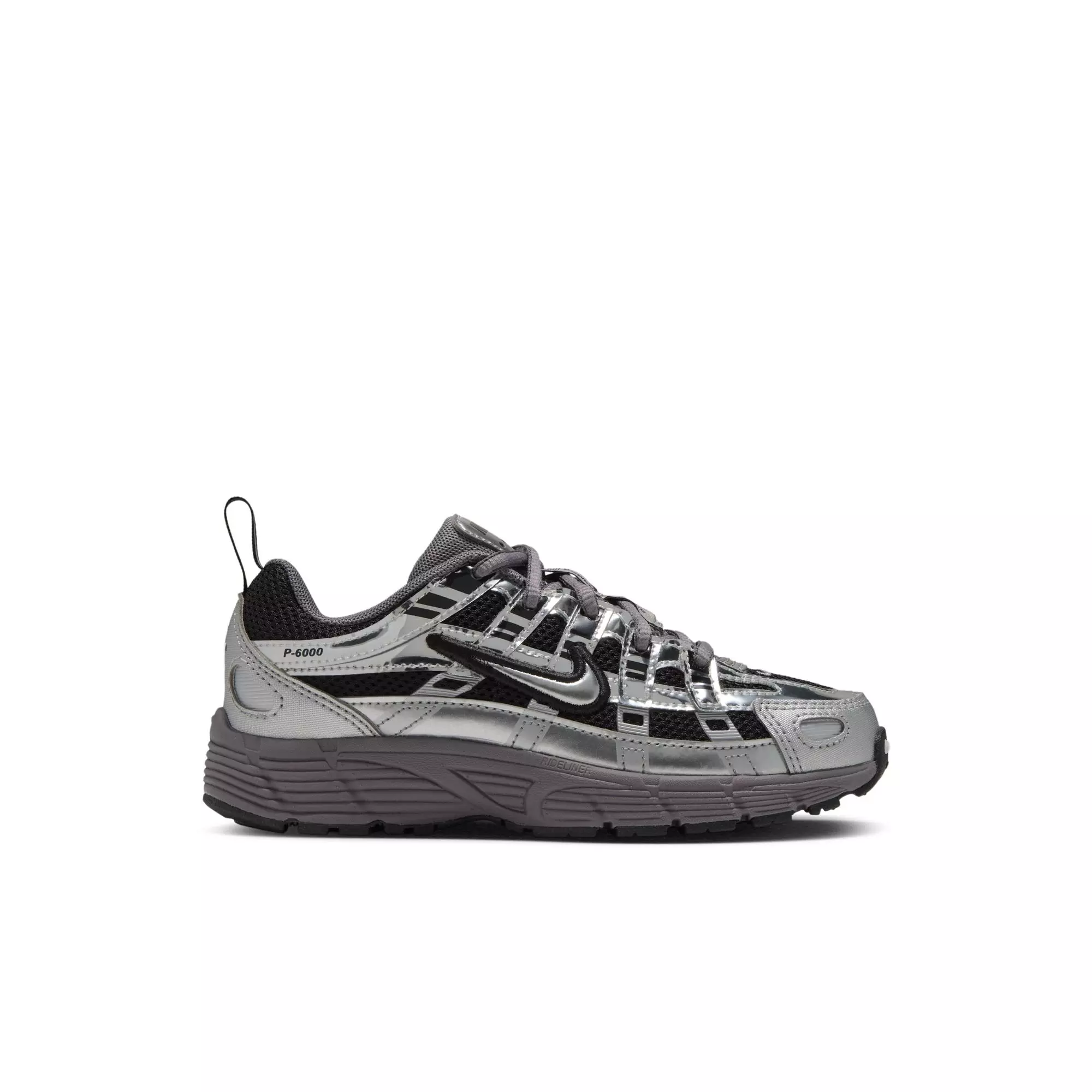 Nike P-6000 "Black/Metallic Silver/Pencil Point" Preschool Boys' Shoe - BLACK/SILVER