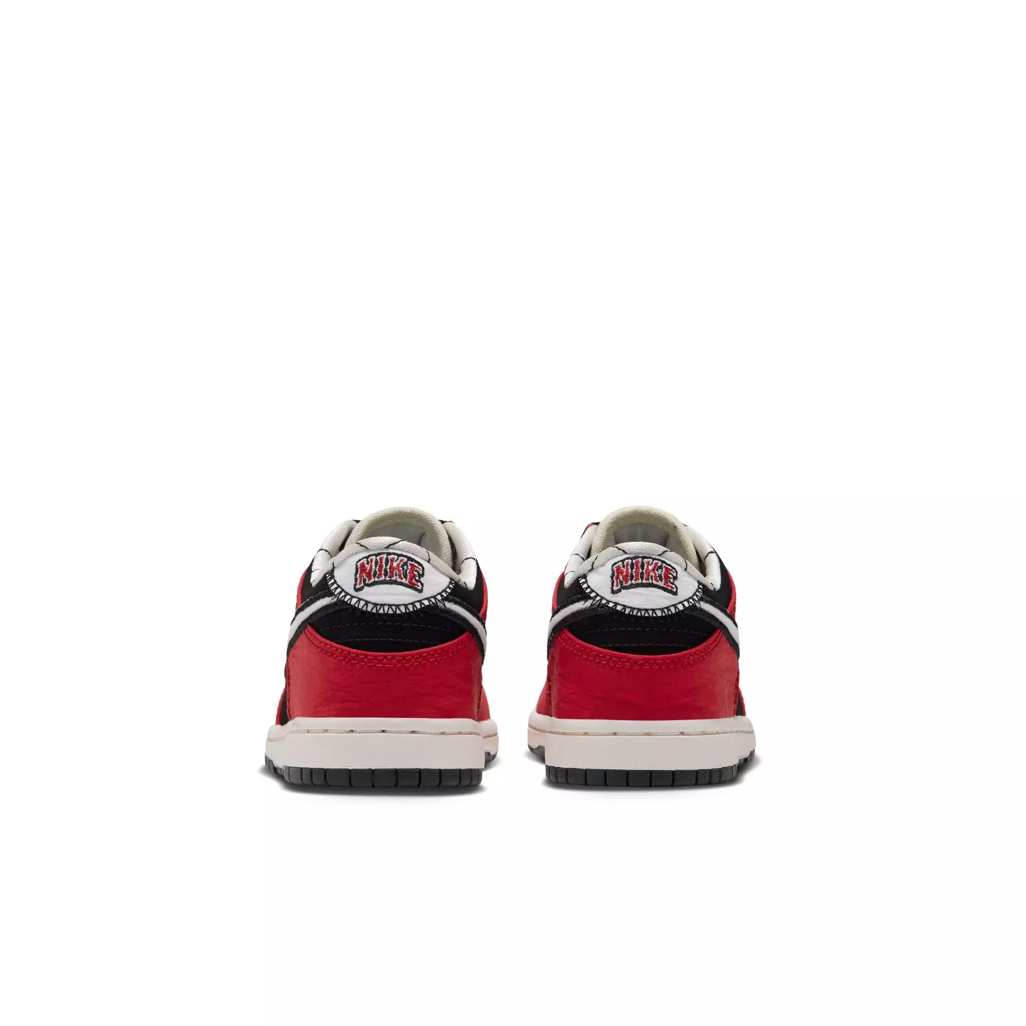 Nike Dunk Low LV8 "Black/Sail/University Red" Preschool Boys' Shoe - RED/BLACK/WHITE