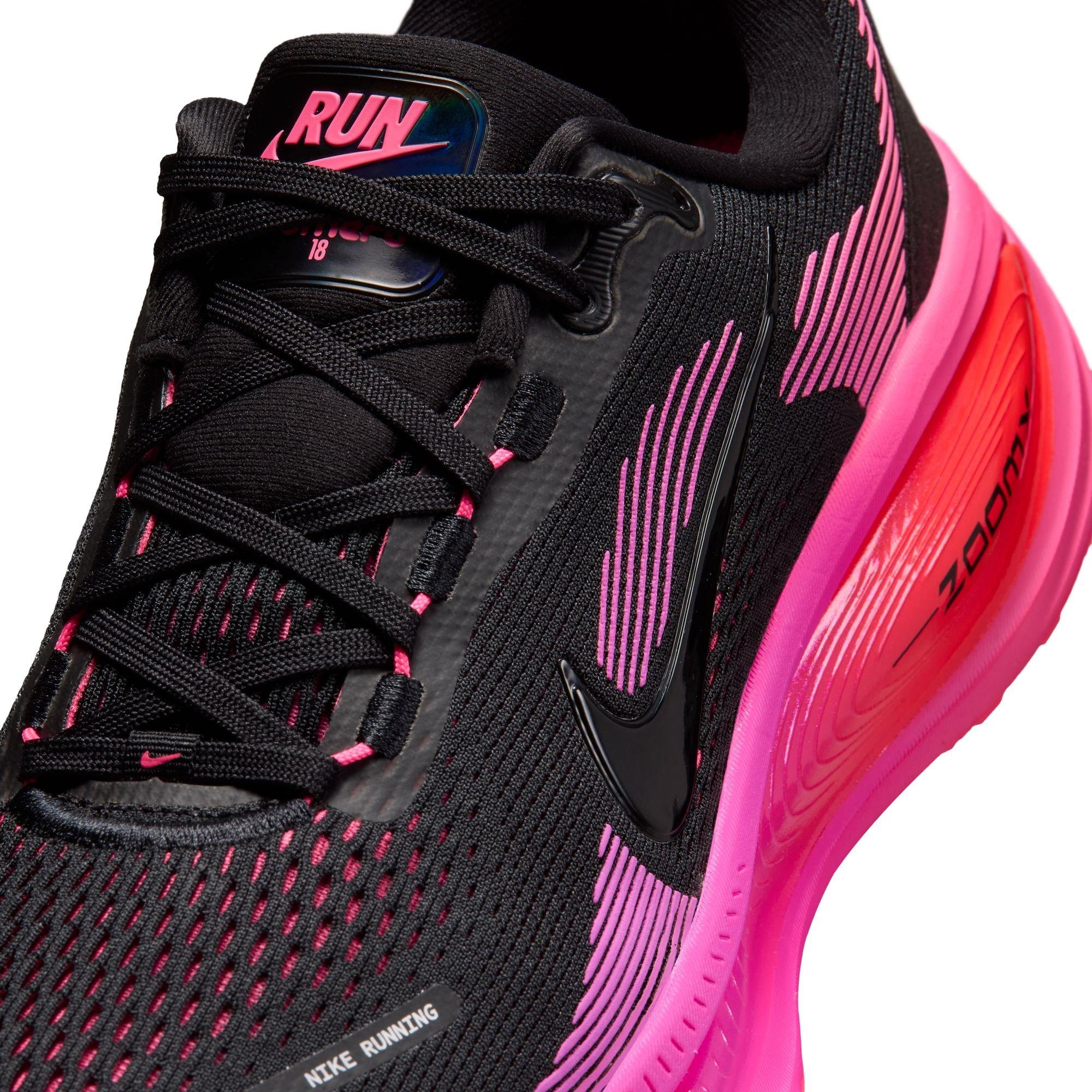 Nike Vomero 18 "Hyper Pink" Women's Road Running Shoe - BLACK/HYPER PINK/LASER CRIMSON