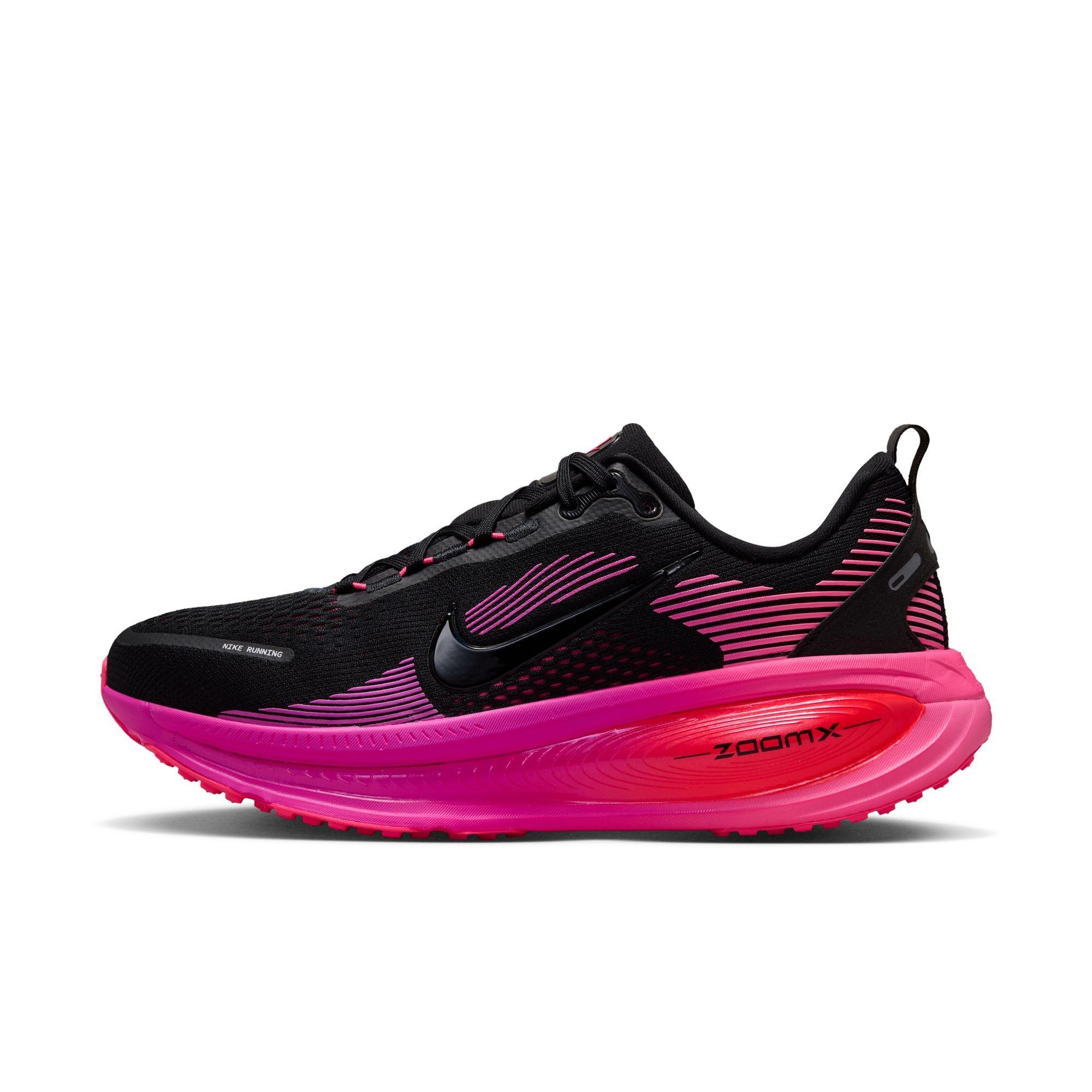 Nike Vomero 18 "Black/Hyper Pink/Laser Crimson" Women's Road Running Shoe - BLACK/PINK