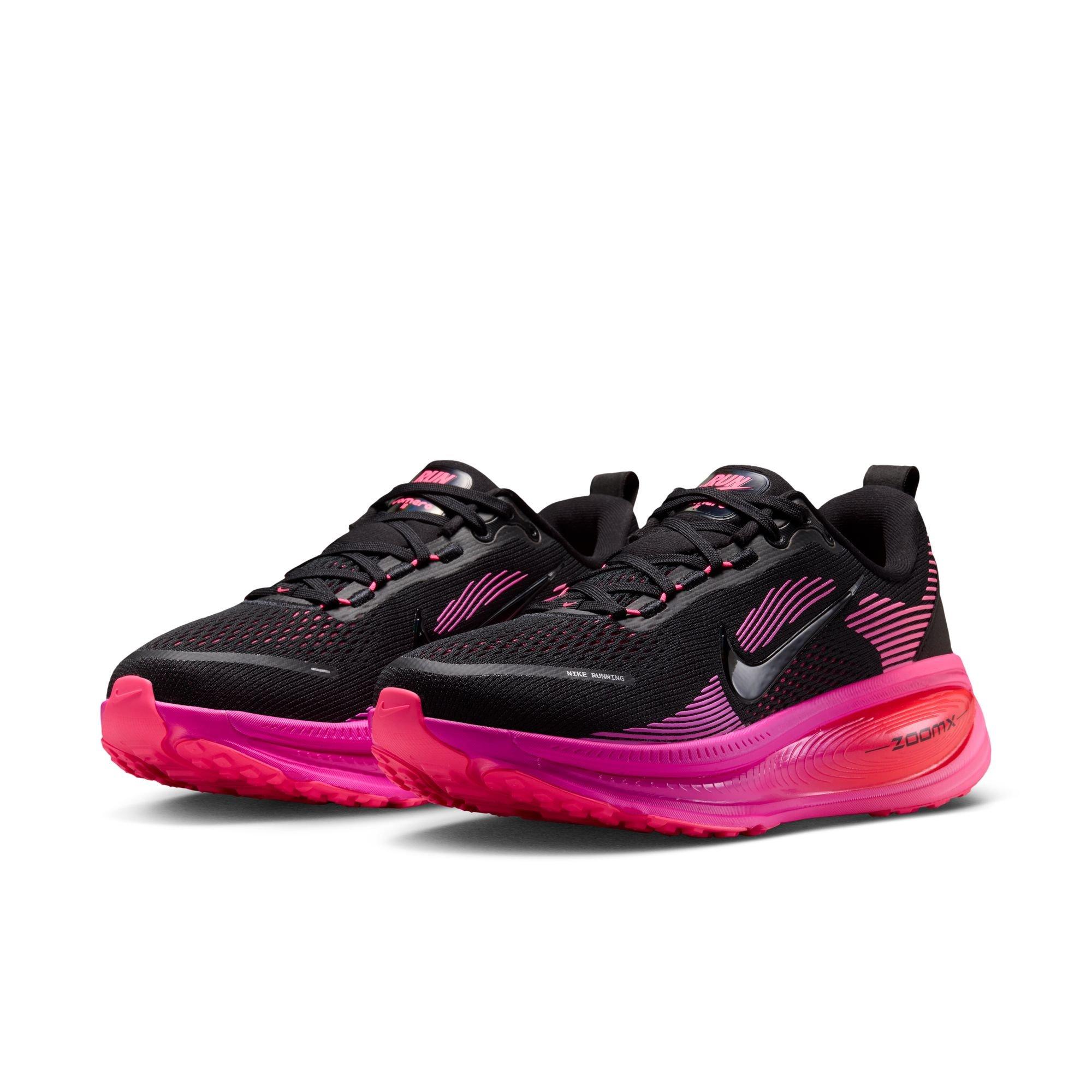 Nike Vomero 18 "Black/Hyper Pink/Laser Crimson" Women's Road Running Shoe - BLACK/PINK