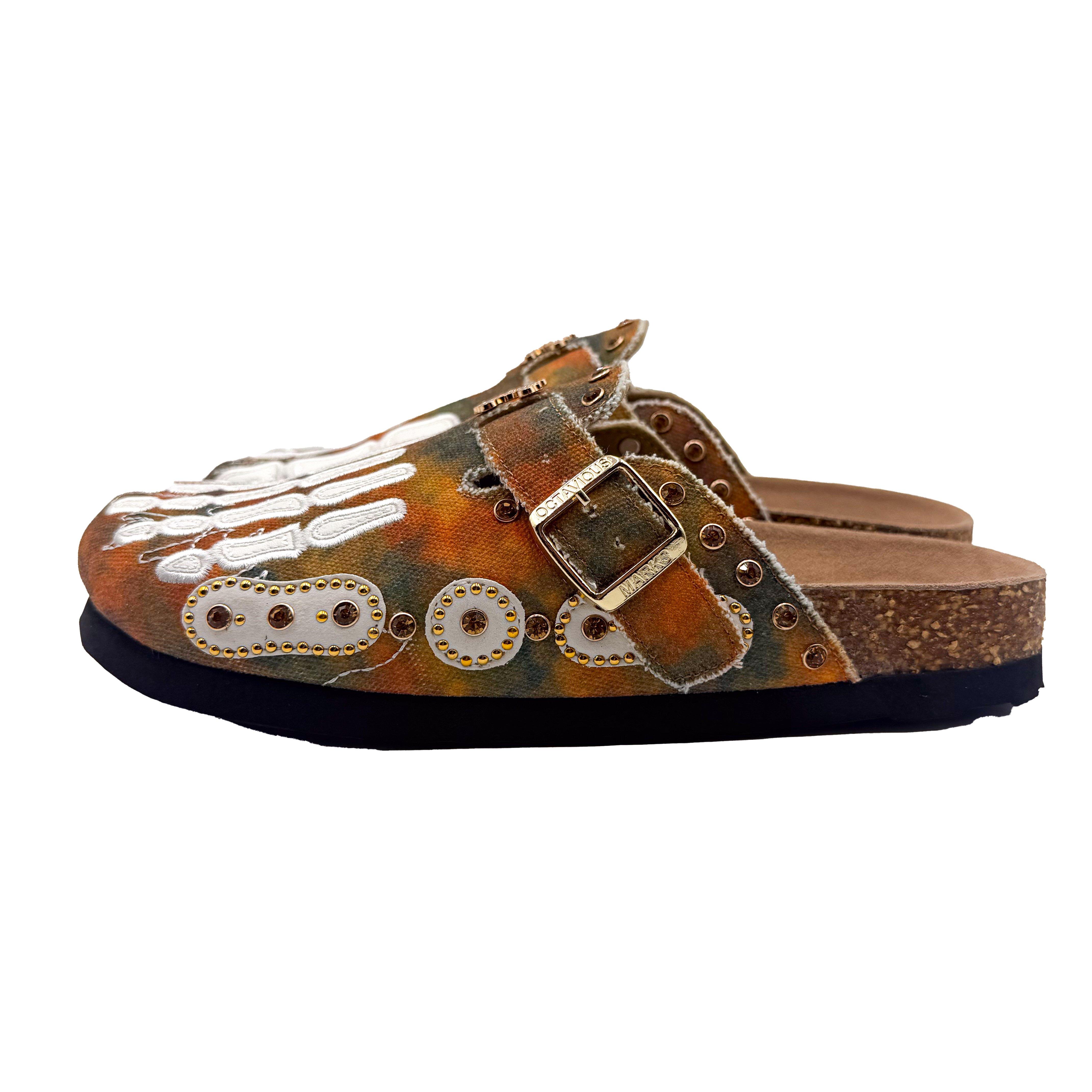 Octavious Marks "Friendship" Unisex Clog - BROWN Thumbnail View 8