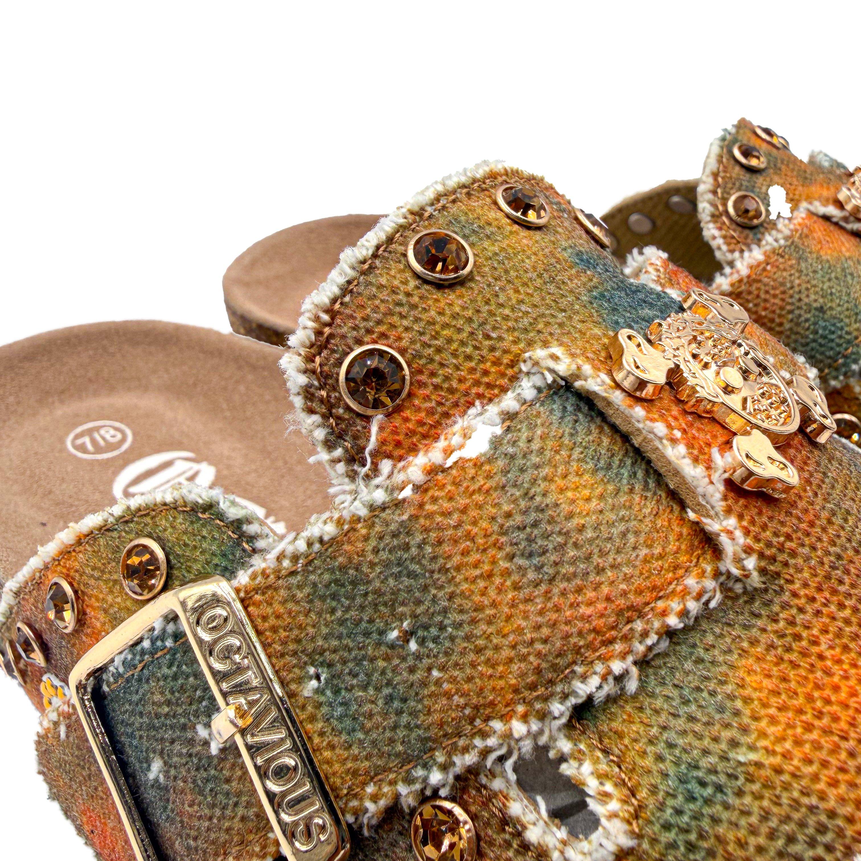 Octavious Marks "Friendship" Unisex Clog - BROWN Thumbnail View 3