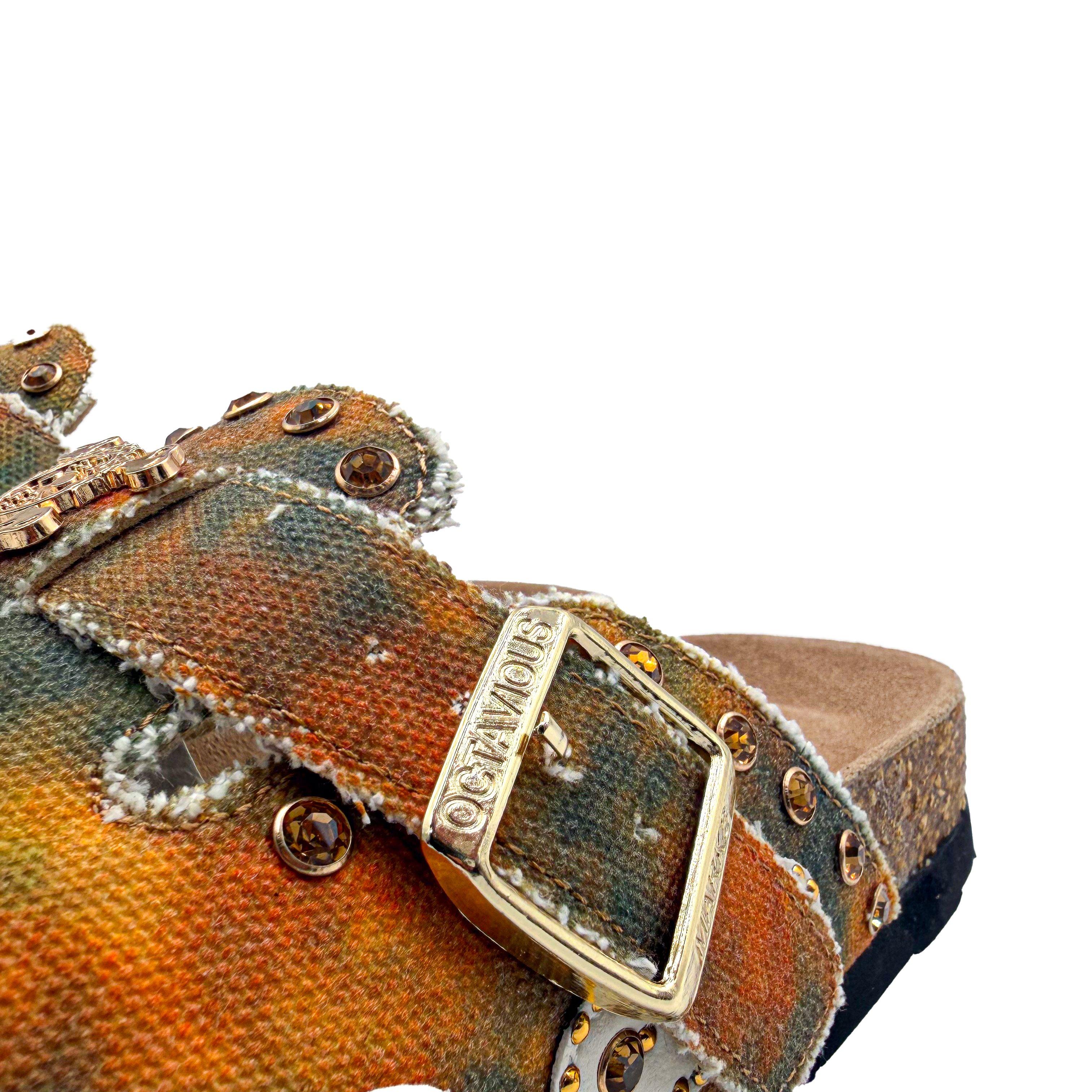 Octavious Marks "Friendship" Unisex Clog - BROWN Thumbnail View 6