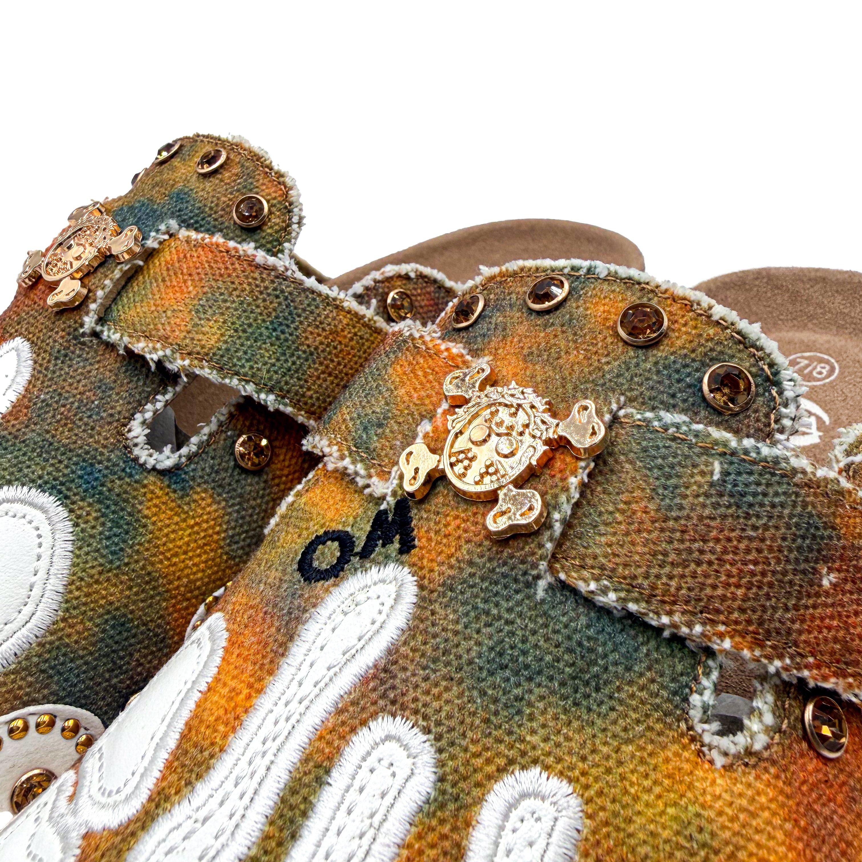 Octavious Marks "Friendship" Unisex Clog - BROWN Thumbnail View 7
