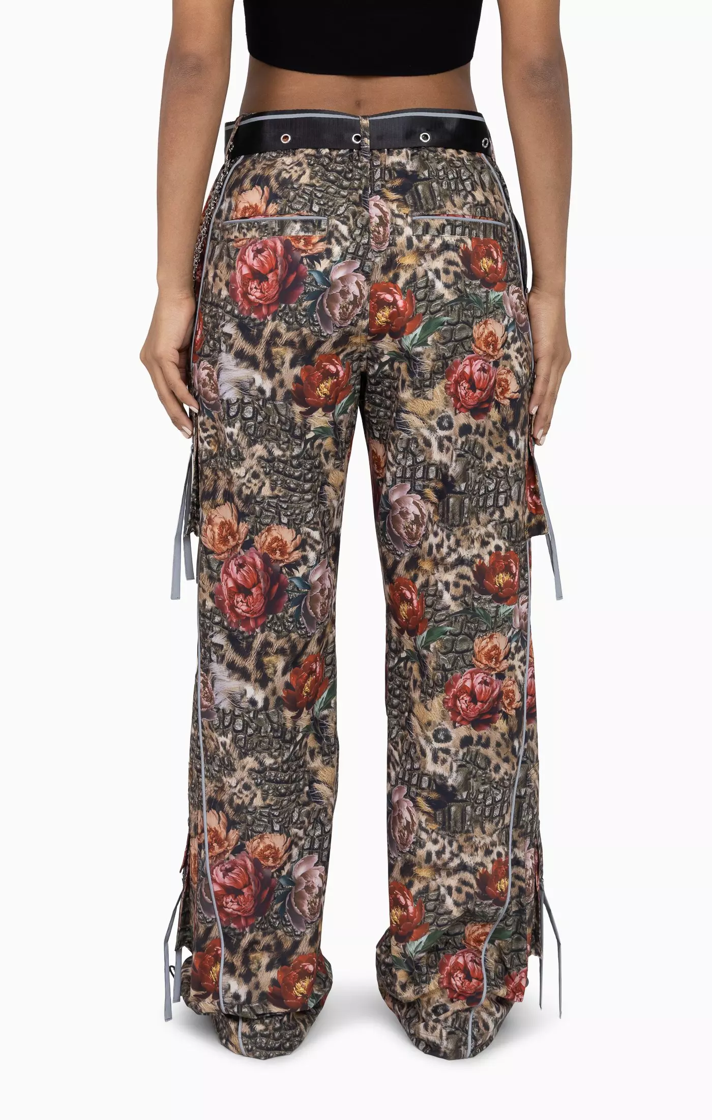 FA26 AOP FLORAL CHEETAH WOVEN PANT - MULTI-COLOR