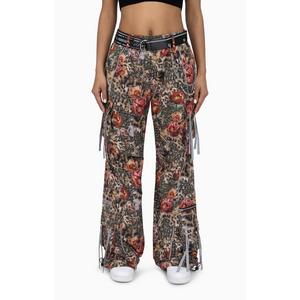 FA26 AOP FLORAL CHEETAH WOVEN PANT - MULTI-COLOR