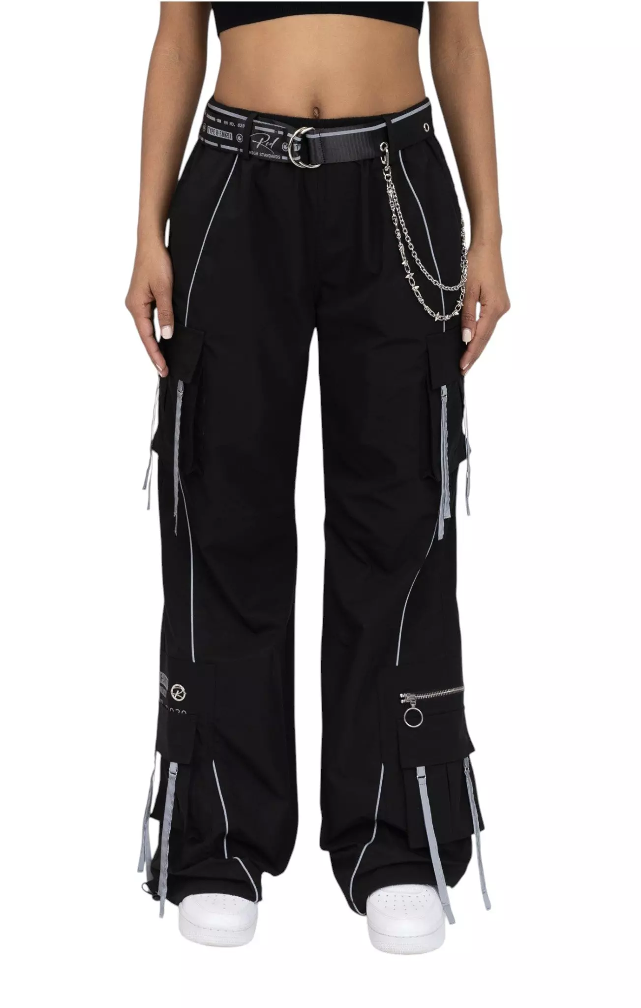 FA26 BLACK WOVEN WL PANT - BLACK