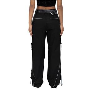 FA26 BLACK WOVEN WL PANT - BLACK