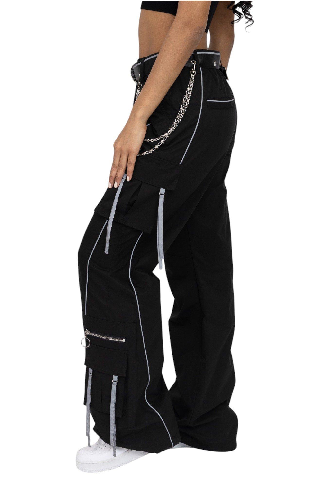 FA26 BLACK WOVEN WL PANT - BLACK
