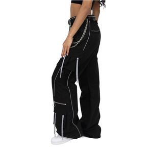 FA26 BLACK WOVEN WL PANT - BLACK