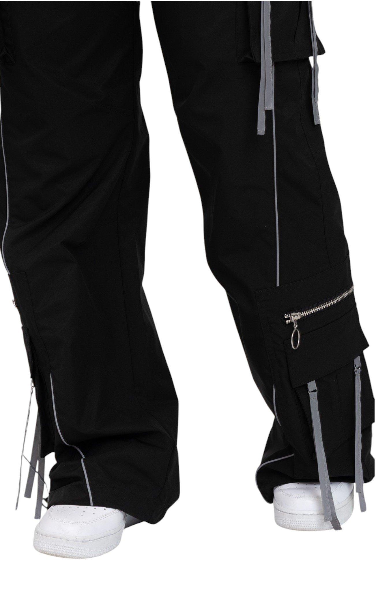 FA26 BLACK WOVEN WL PANT - BLACK