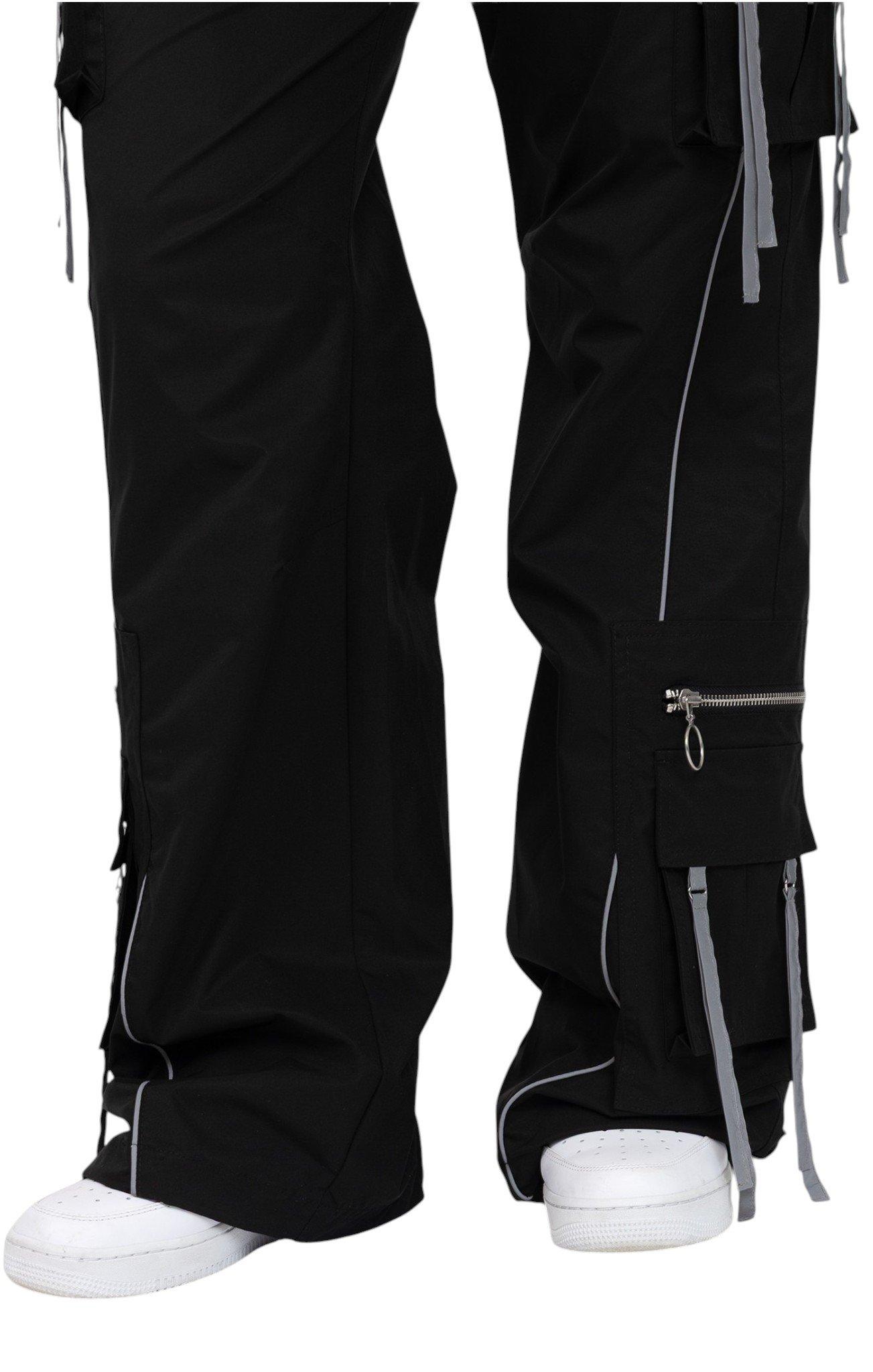 FA26 BLACK WOVEN WL PANT - BLACK