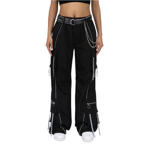FA26 BLACK WOVEN WL PANT - BLACK