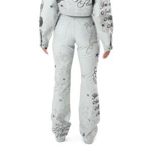 FA26 SCRIBBLE TWILL PANT - GREY/BLUE