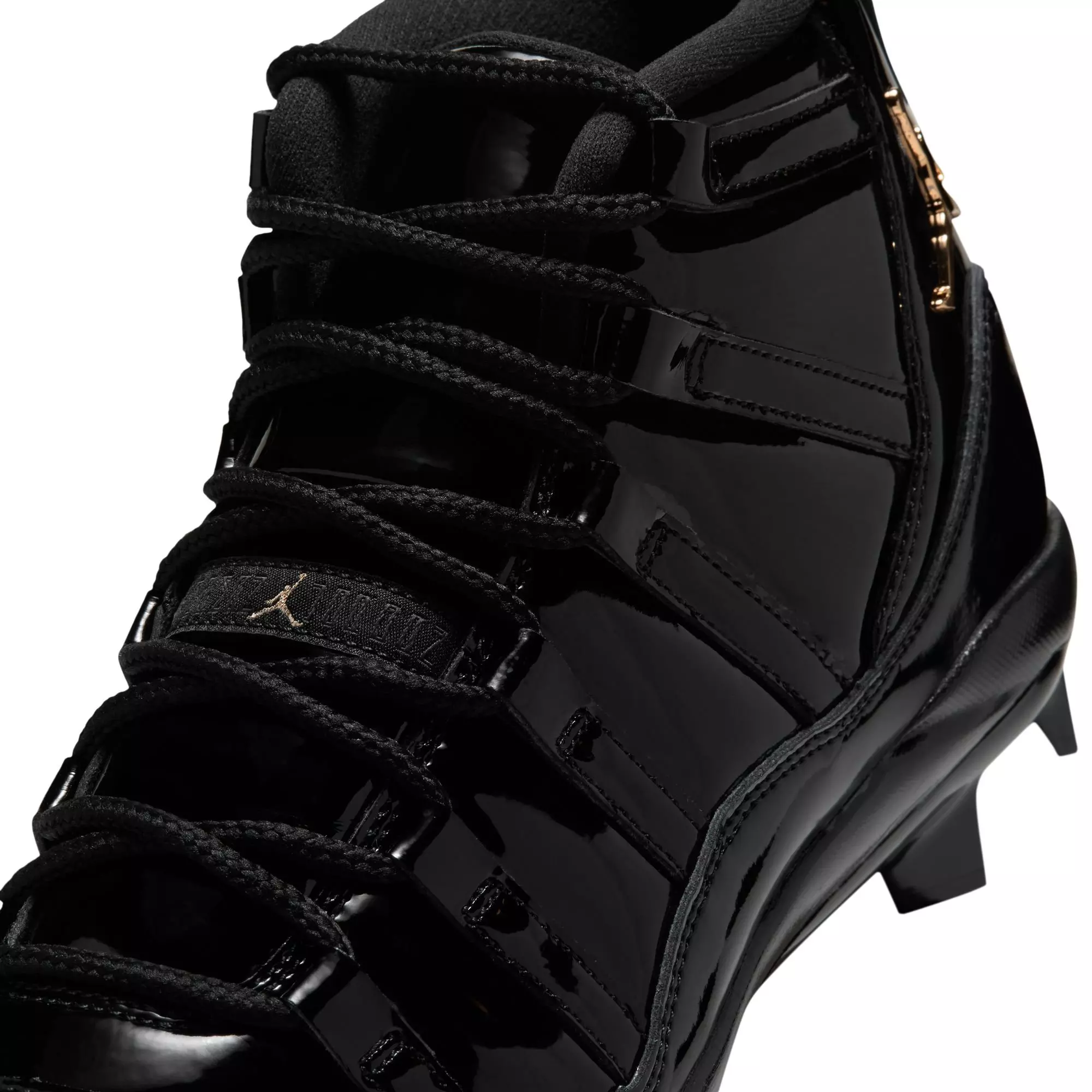 Jordan 11 Retro MCS "Black" Men's Baseball Cleat - BLACK/METALLIC GOLD/ANTHRACITE