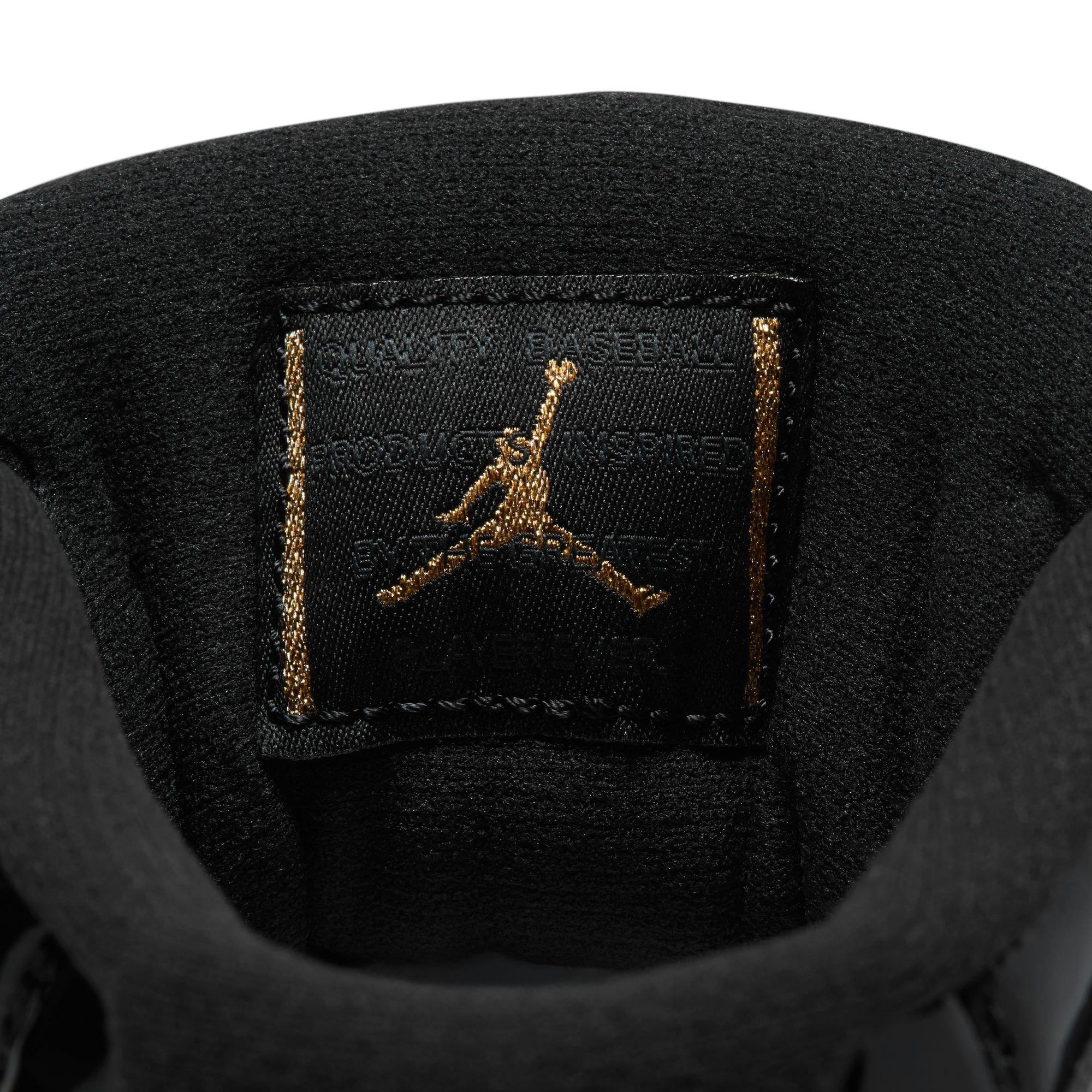 Jordan 11 Retro MCS "Black" Men's Baseball Cleat - BLACK/METALLIC GOLD/ANTHRACITE