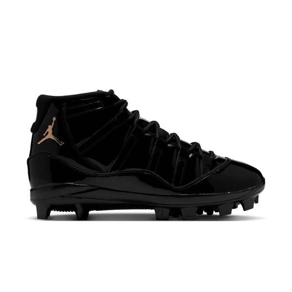 Jordan 11 Retro MCS "Black" Men's Baseball Cleat - BLACK/METALLIC GOLD/ANTHRACITE