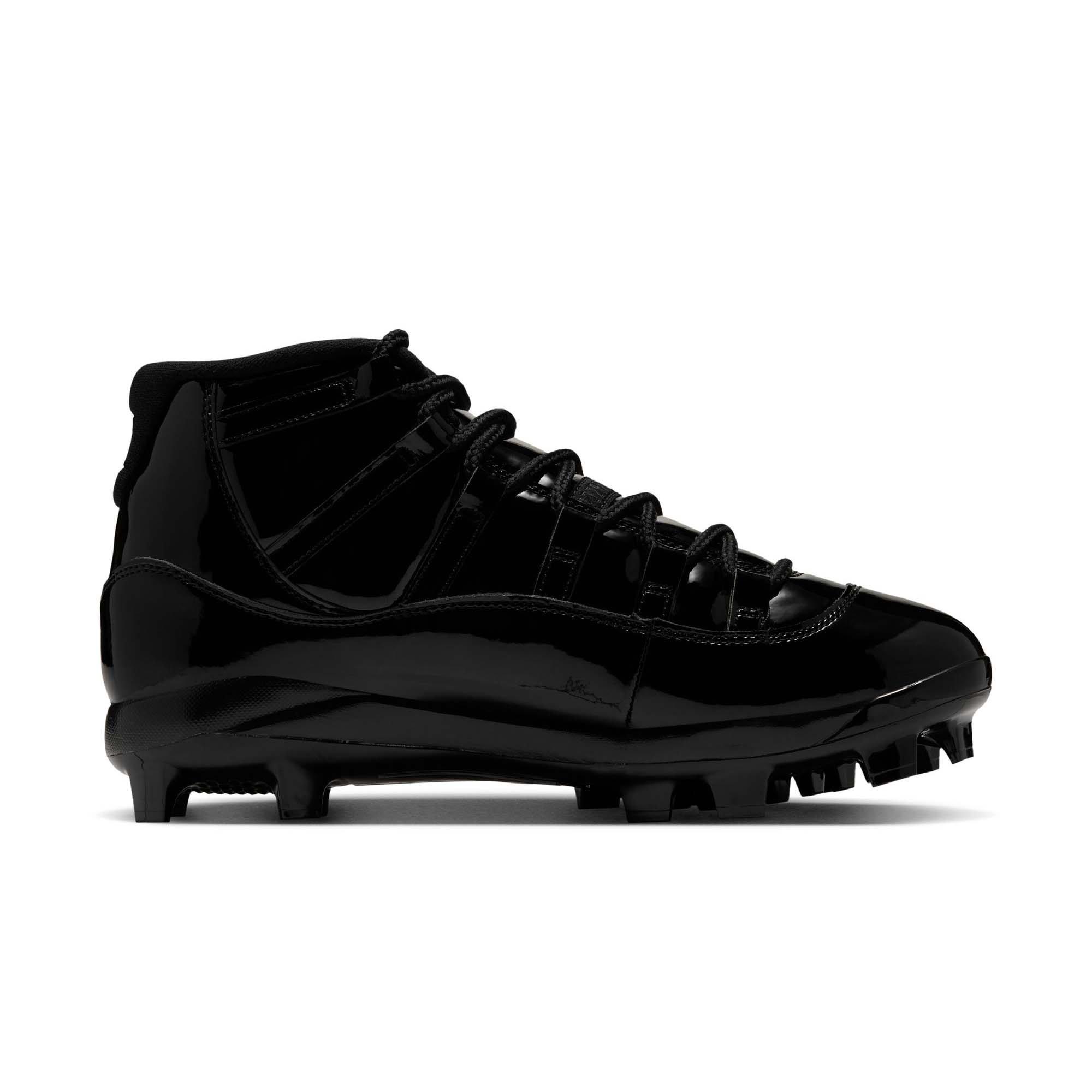 Jordan 11 Retro MCS "Black" Men's Baseball Cleat - BLACK/METALLIC GOLD/ANTHRACITE