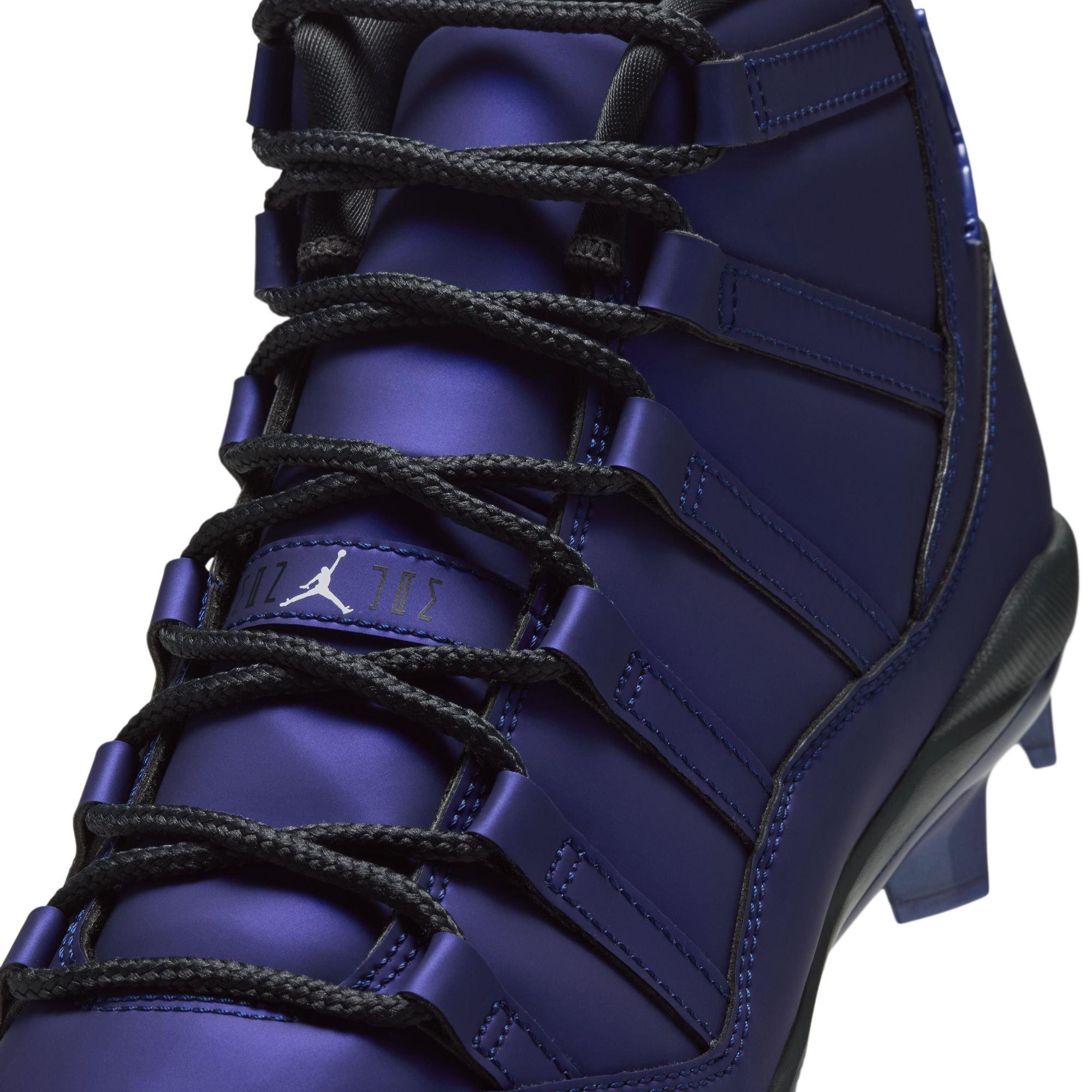 Jordan 11 Retro MCS "Space Jam" Men's Baseball Cleat - LAPIS/OFF NOIR