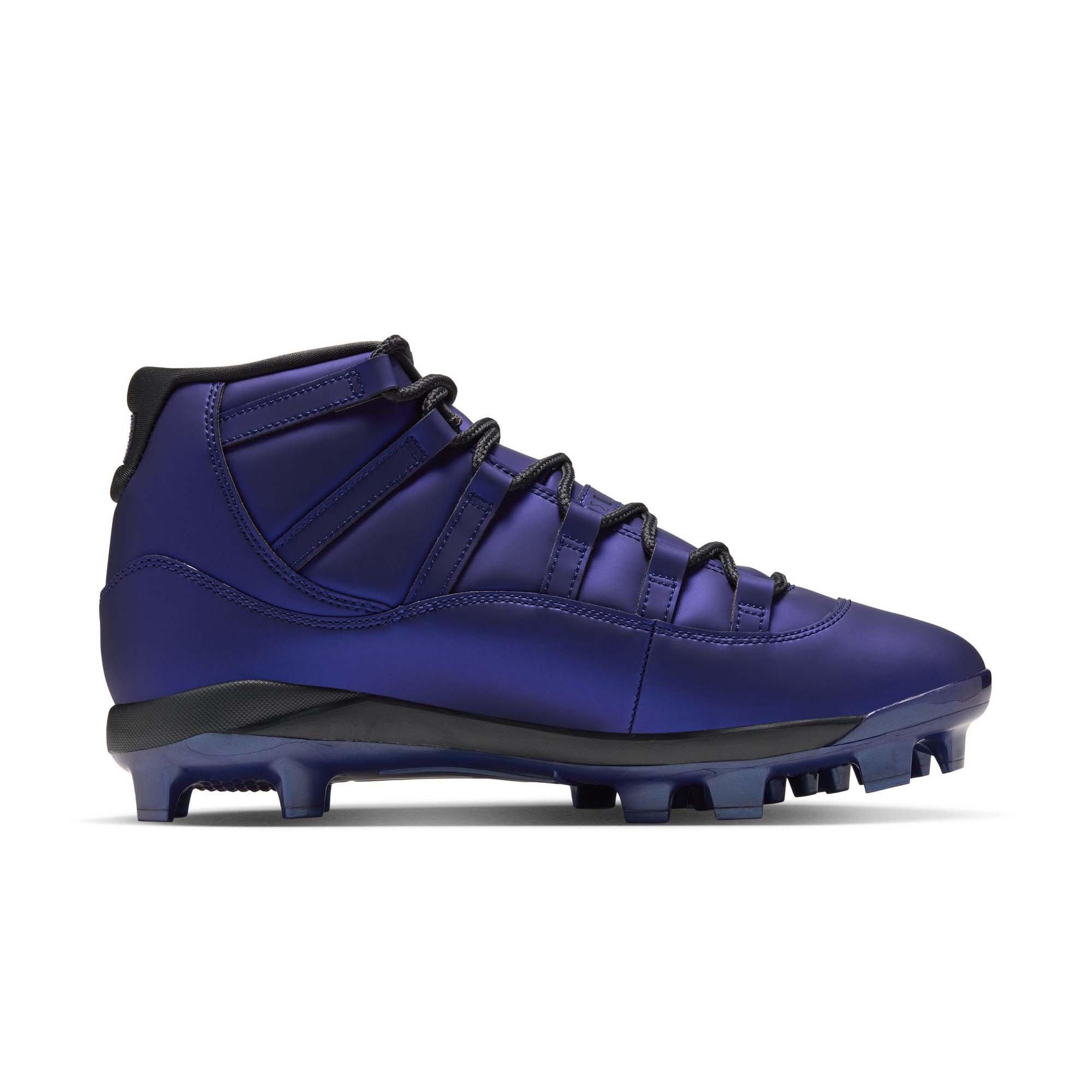 Jordan 11 Retro MCS "Space Jam" Men's Baseball Cleat - LAPIS/OFF NOIR