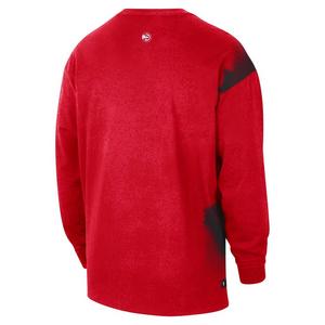 Nike Atlanta Hawks Essential Anthem "Red/Black" Men's Long-Sleeve Basketball Tee - RED/BLACK