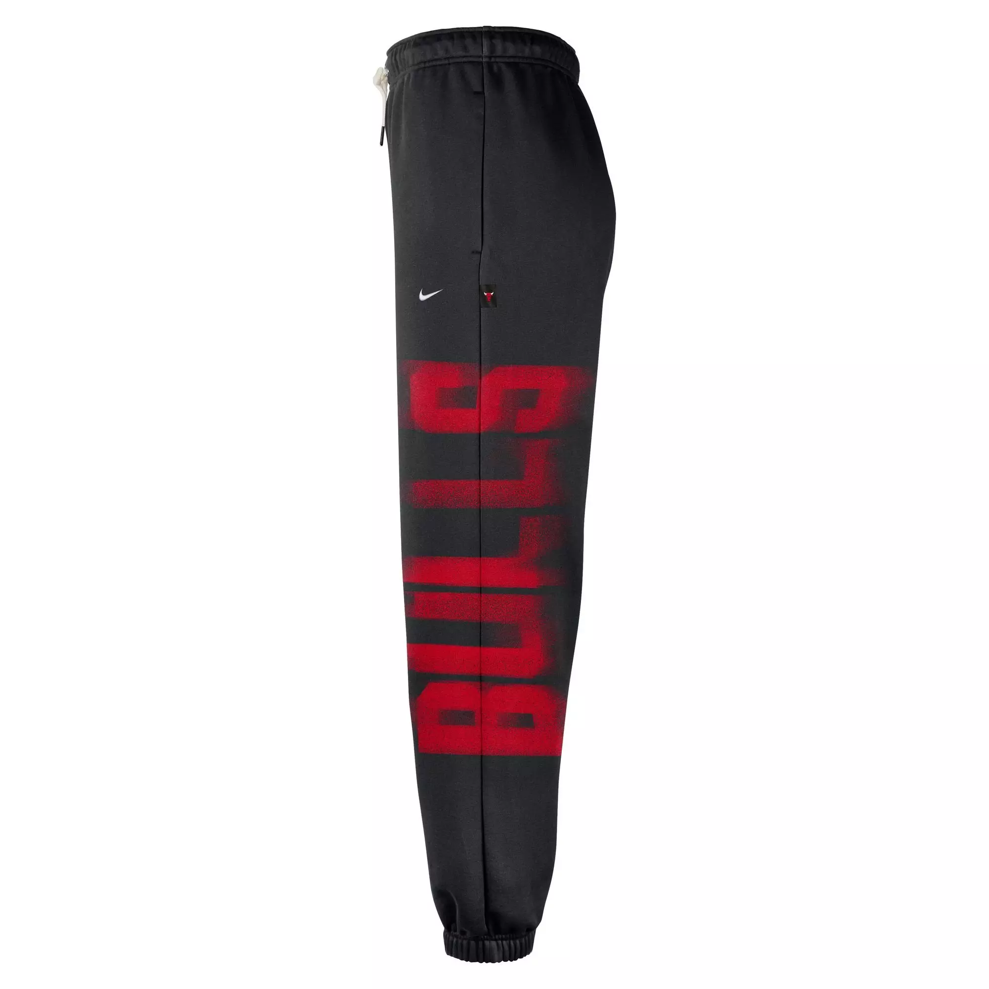 Nike Chicago Bulls Standard Issue "Black/Red" Men's Therma-FIT Fleece Basketball Pants - BLACK/RED