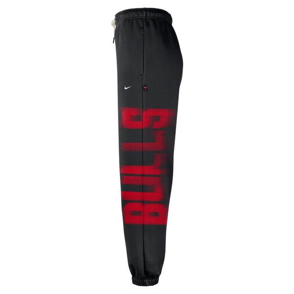 Nike Chicago Bulls Standard Issue "Black/Red" Men's Therma-FIT Fleece Basketball Pants - BLACK/RED