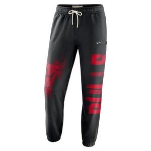 Nike Chicago Bulls Standard Issue "Black/Red" Men's Therma-FIT Fleece Basketball Pants - BLACK/RED