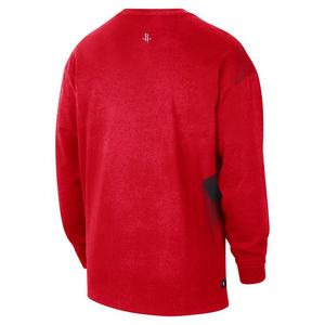 Nike Houston Rockets Essential Anthem "Red/Black" Men's Long-Sleeve Basketball Tee - BLACK/RED
