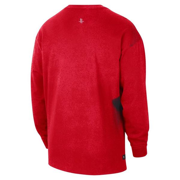 Nike Houston Rockets Essential Anthem "Red/Black" Men's Long-Sleeve Basketball Tee - BLACK/RED