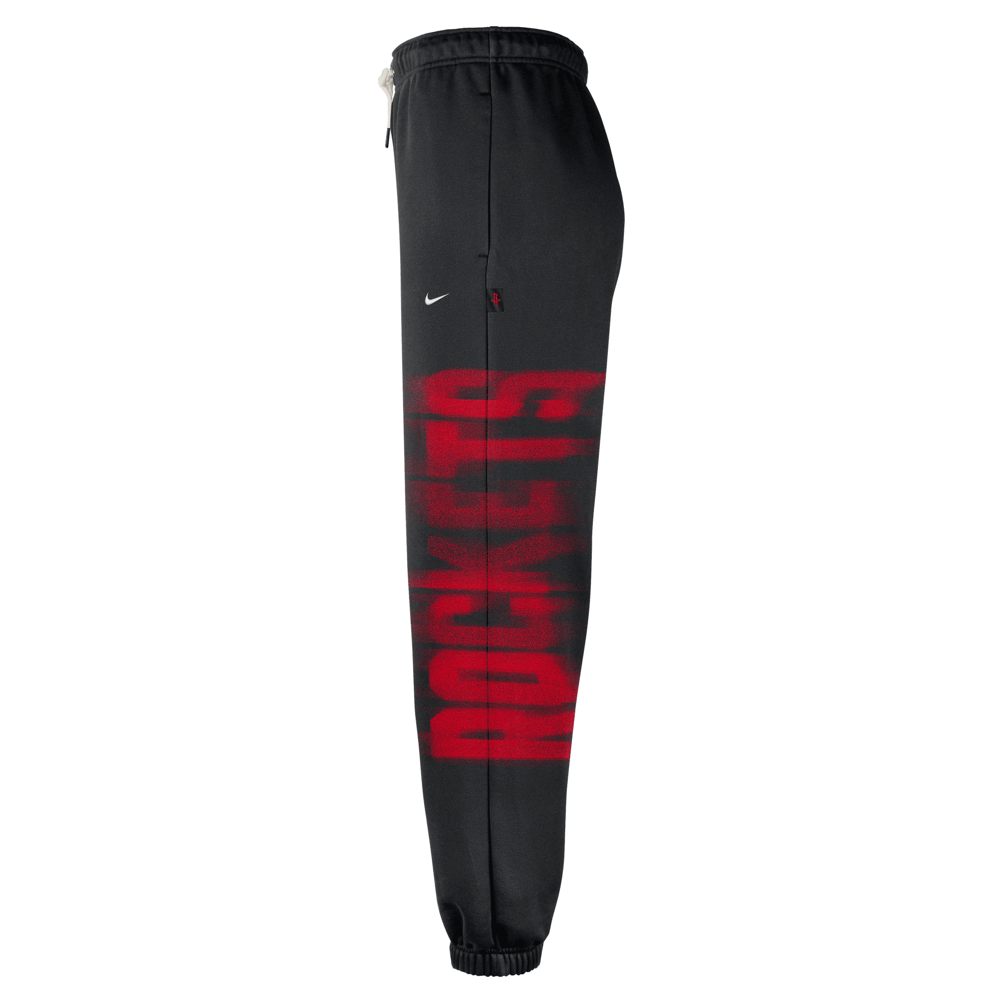 Nike Houston Rockets Standard Issue "Black" Men's Therma-FIT Fleece Basketball Pants - BLACK