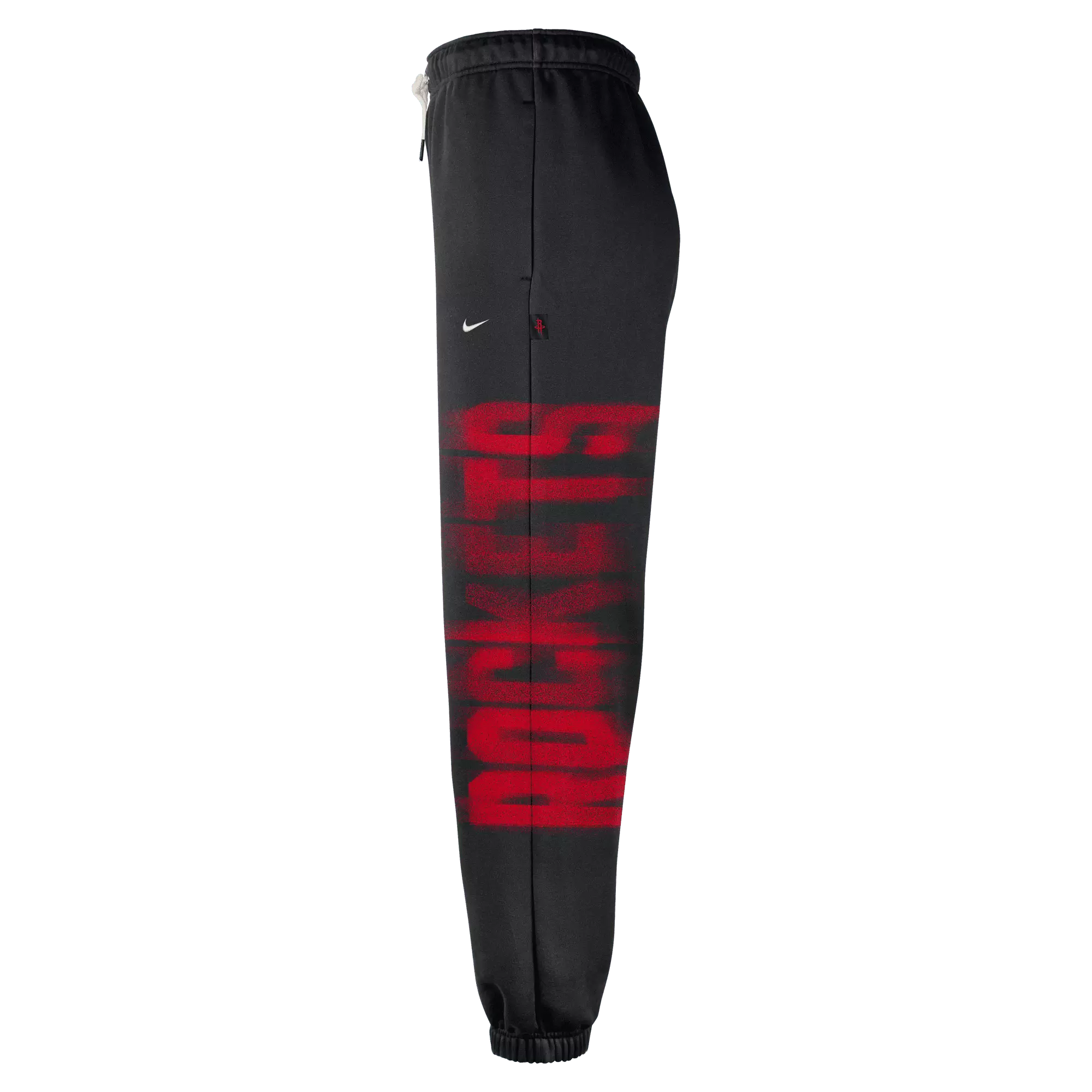 Nike Houston Rockets Standard Issue "Black" Men's Therma-FIT Fleece Basketball Pants - BLACK