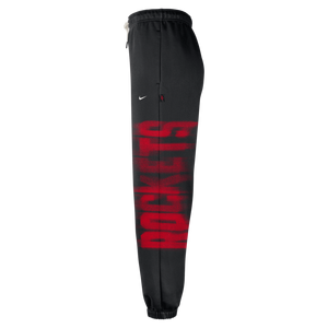 Nike Houston Rockets Standard Issue "Black" Men's Therma-FIT Fleece Basketball Pants - BLACK
