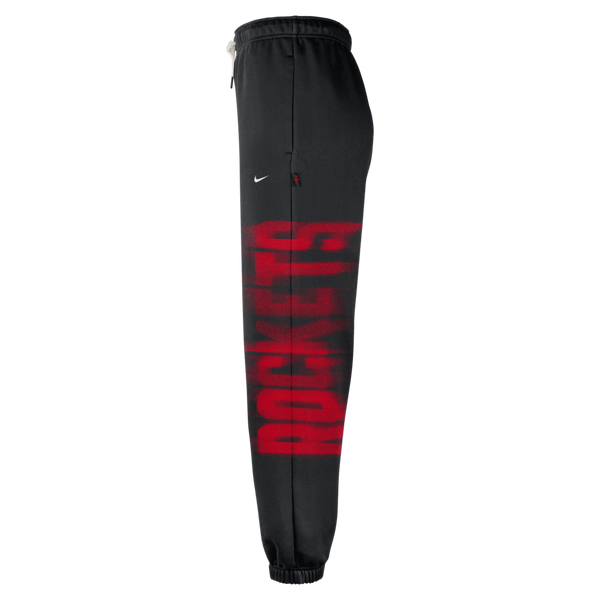 Nike Houston Rockets Standard Issue "Black" Men's Therma-FIT Fleece Basketball Pants - BLACK