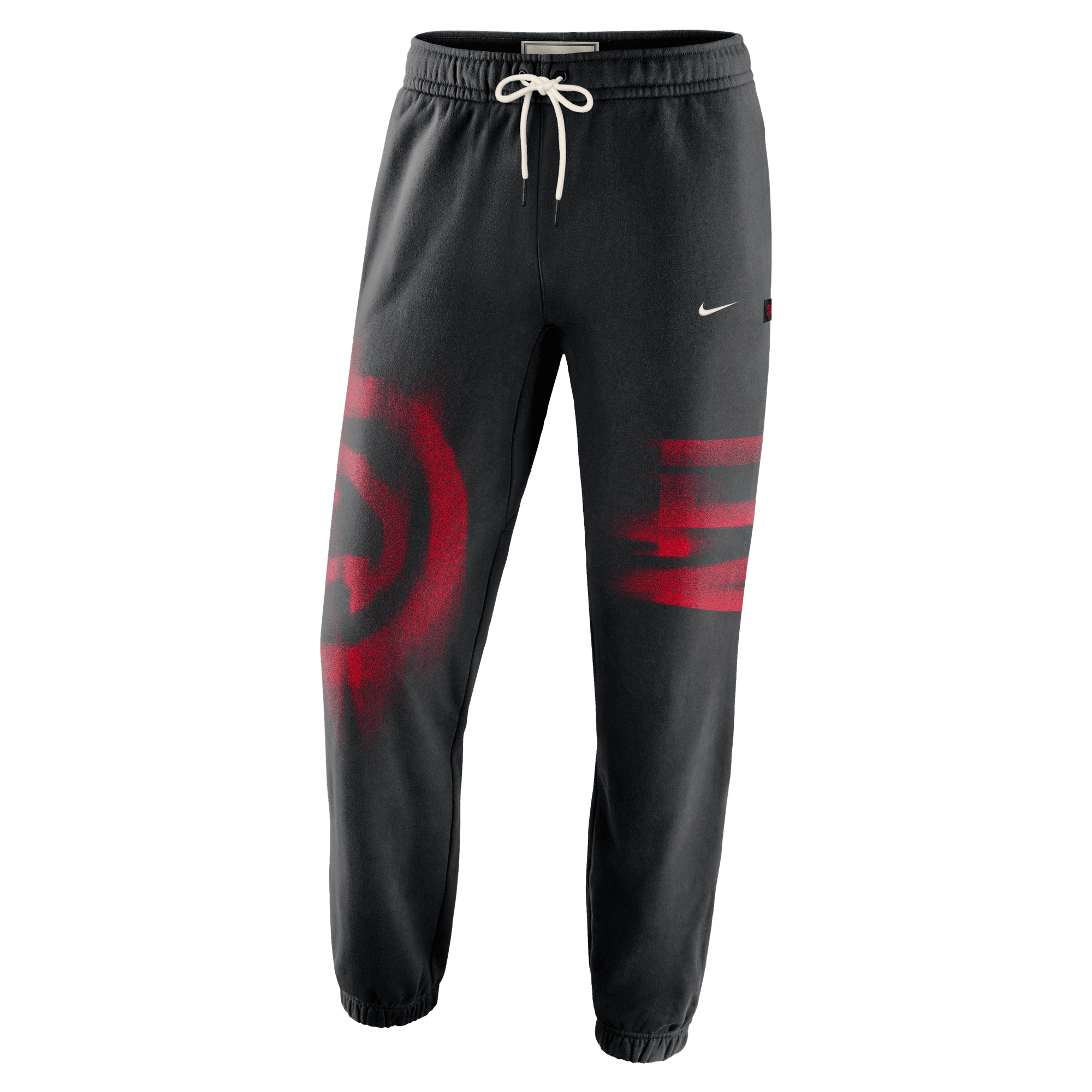 Nike Atlanta Hawks Standard Issue "Black" Men's Therma-FIT Fleece Basketball Pants - BLACK