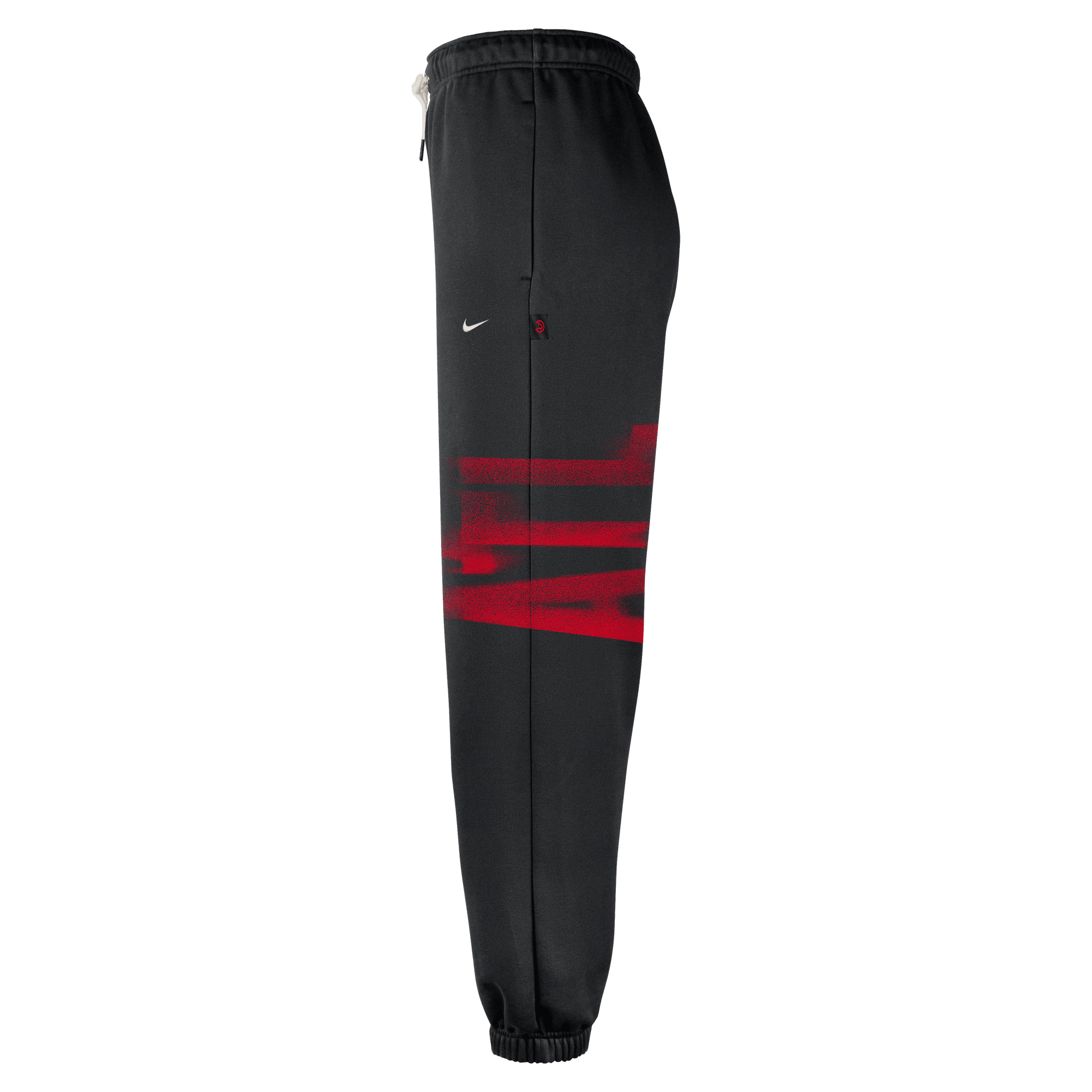 Nike Atlanta Hawks Standard Issue "Black" Men's Therma-FIT Fleece Basketball Pants - BLACK