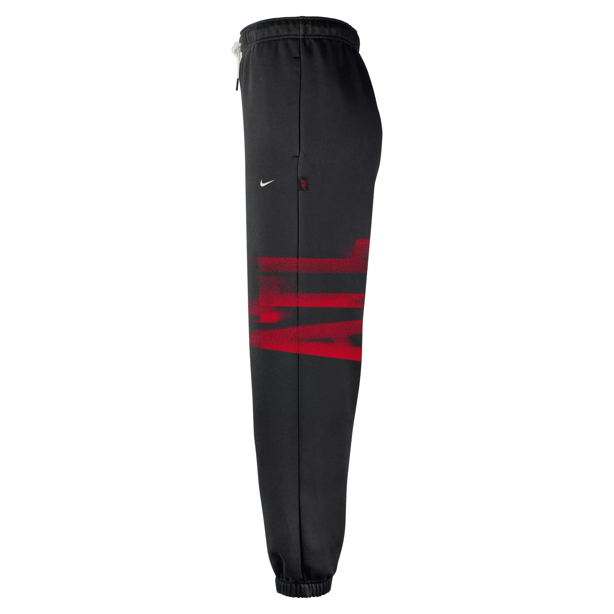 Nike Atlanta Hawks Standard Issue "Black" Men's Therma-FIT Fleece Basketball Pants - BLACK