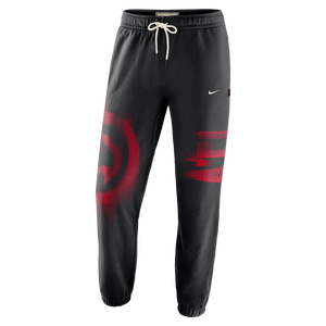 Nike Atlanta Hawks Standard Issue "Black" Men's Therma-FIT Fleece Basketball Pants - BLACK
