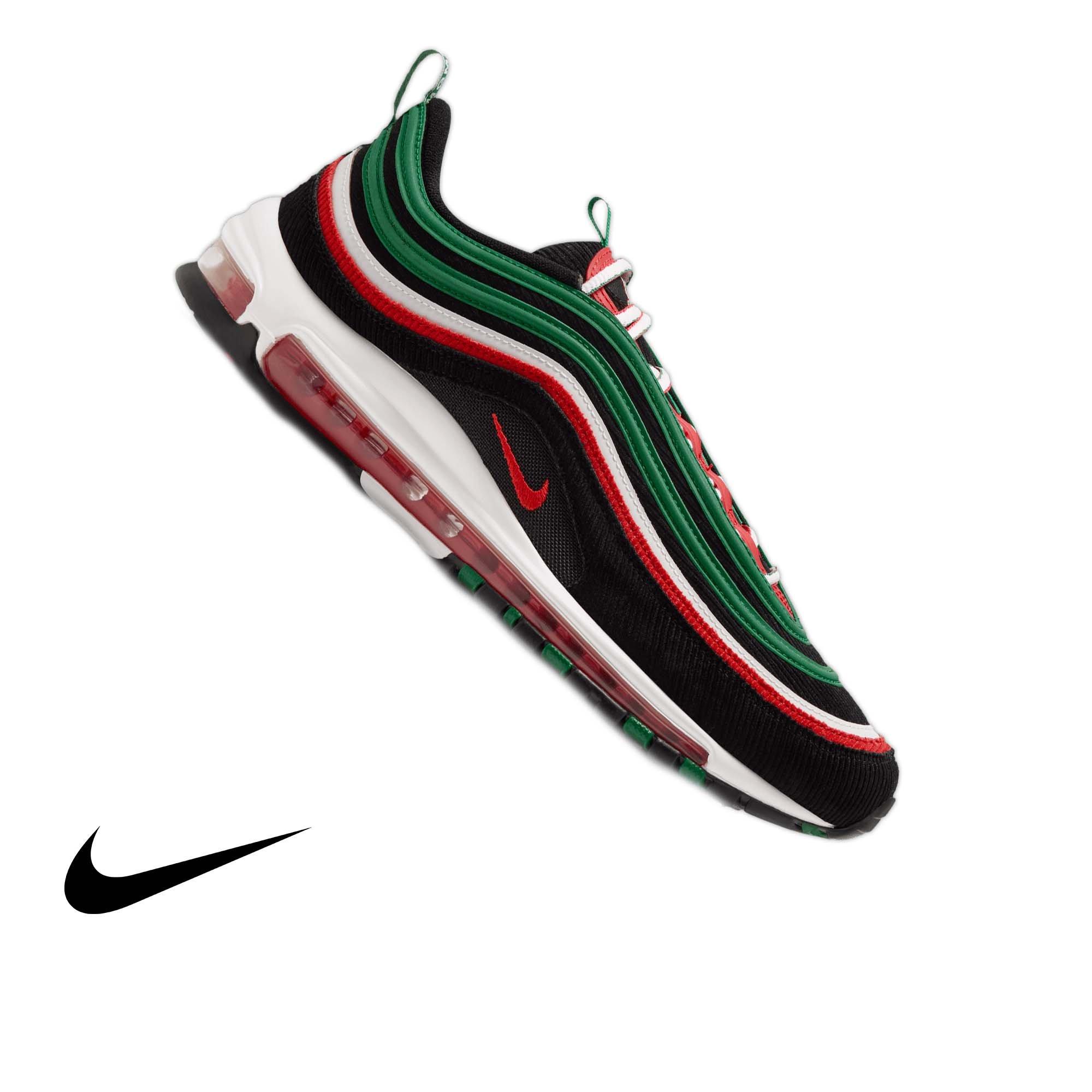 Nike Air Max 97 "Mississippi Valley State" Men's Shoe - COURT GREEN/LT CRIMSON/BLACK