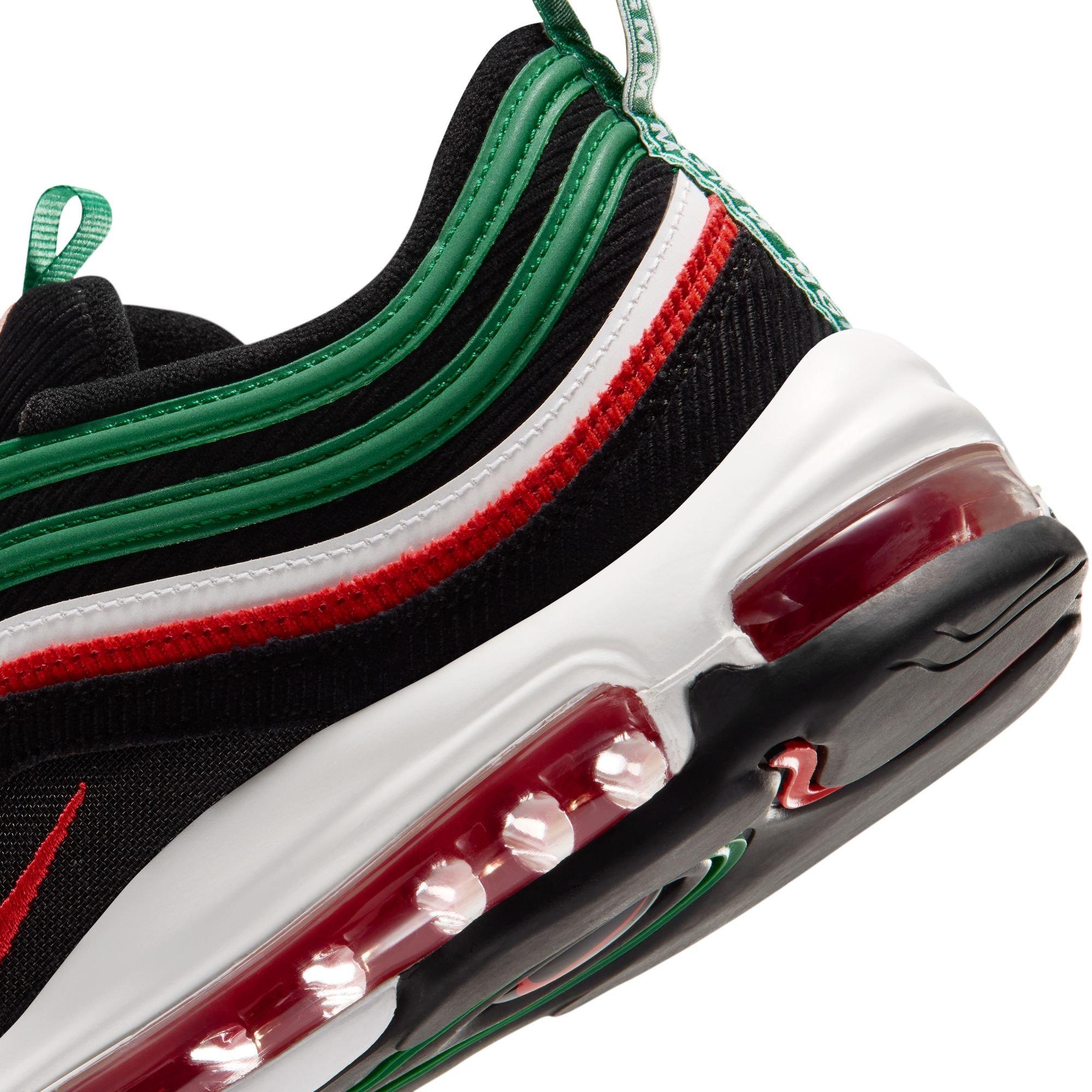 Nike Air Max 97 "Mississippi Valley State" Men's Shoe - COURT GREEN/LT CRIMSON/BLACK