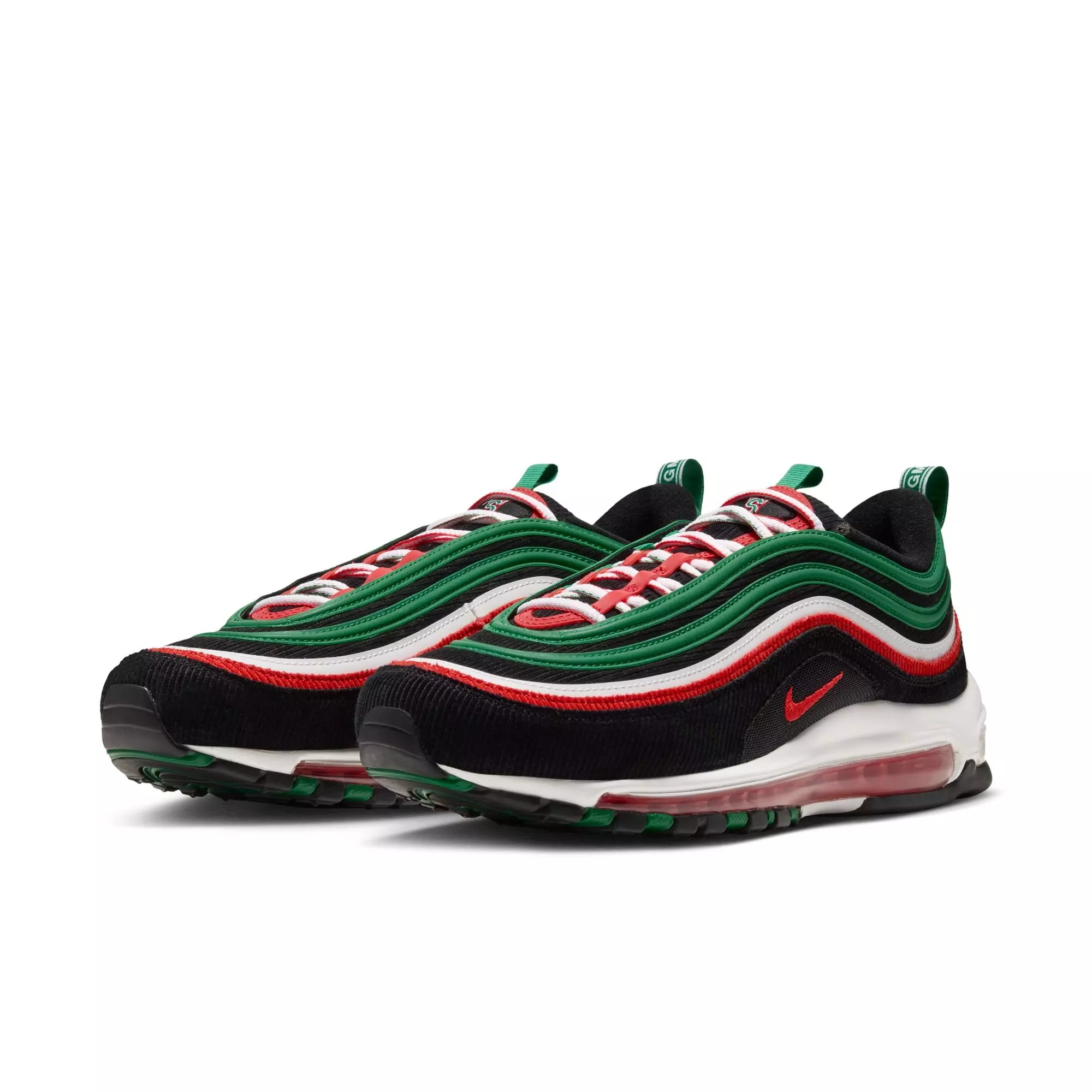 Nike Air Max 97 "Mississippi Valley State" Men's Shoe - COURT GREEN/LT CRIMSON/BLACK