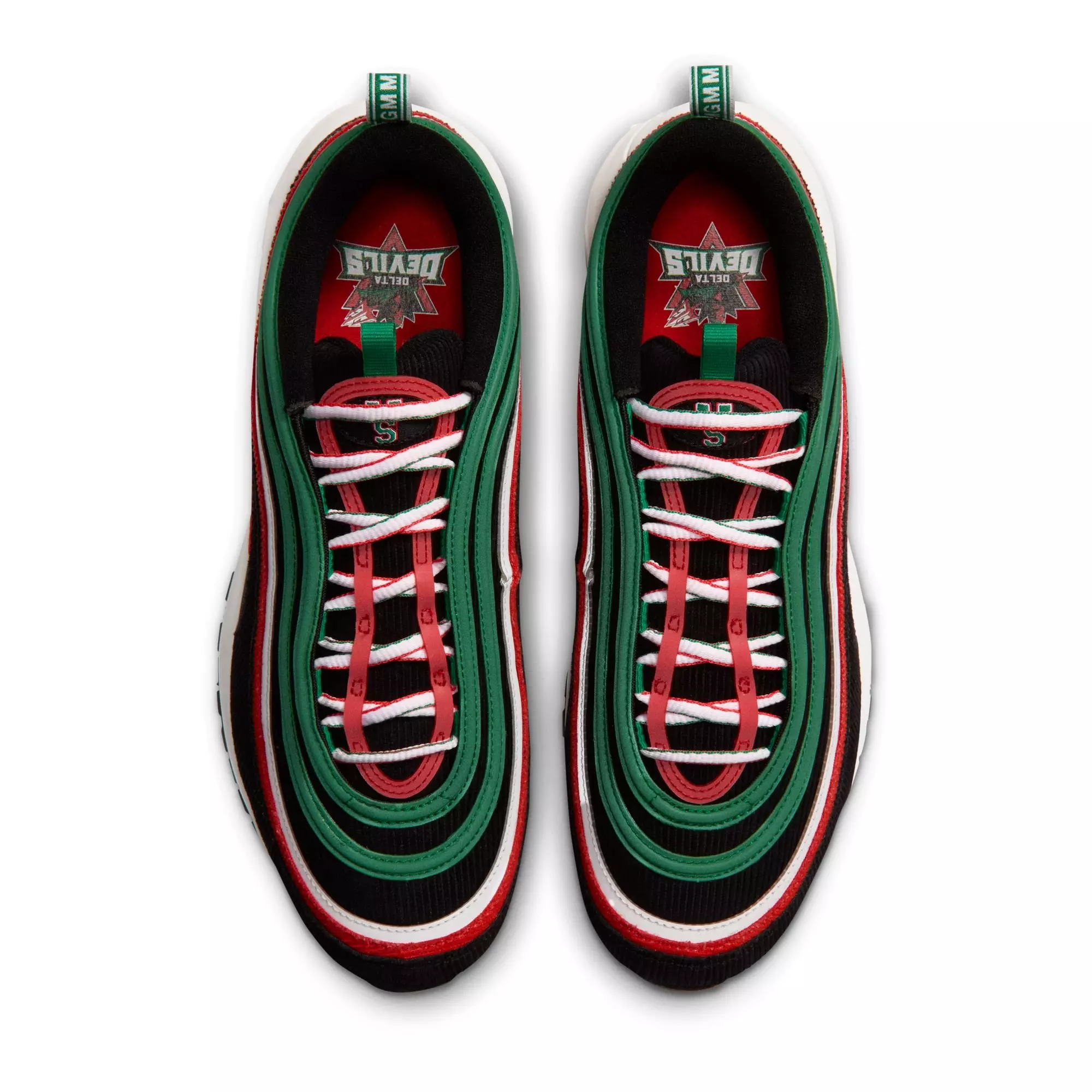 Nike Air Max 97 "Mississippi Valley State" Men's Shoe - COURT GREEN/LT CRIMSON/BLACK
