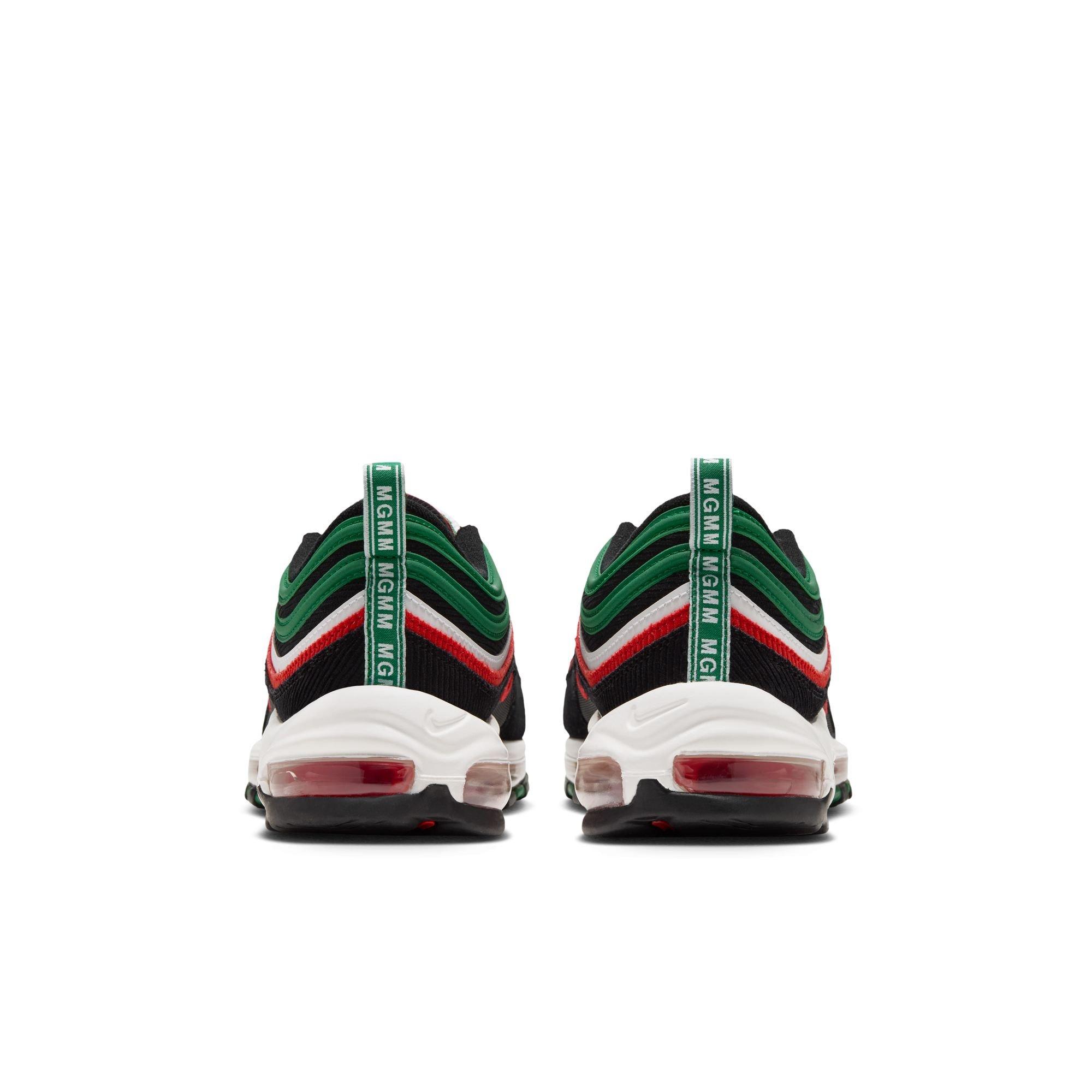 Nike Air Max 97 "Mississippi Valley State" Men's Shoe - COURT GREEN/LT CRIMSON/BLACK
