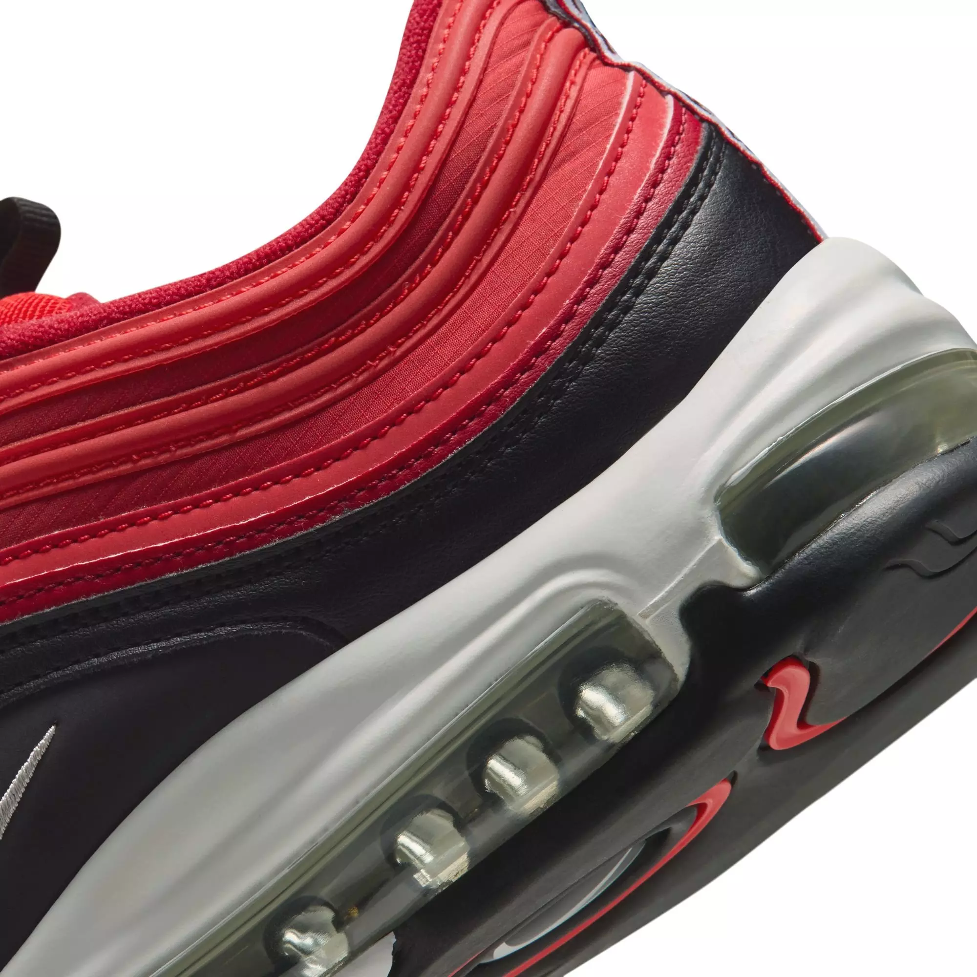 Nike Air Max 97 "Clark Atlanta" Men's Shoe - CHALLENGE RED/METALLIC SILVER/BLACK