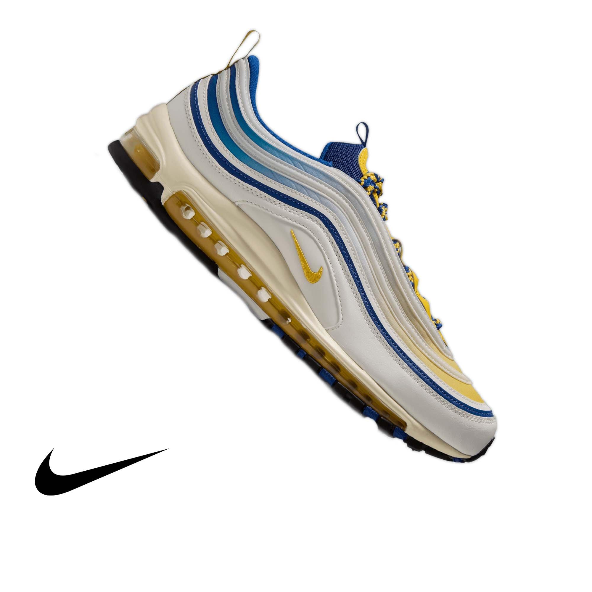 Nike Air Max 97 "North Carolina A&T" Men's Shoe - SAIL/VARSITY MAIZE/SPORT ROYAL