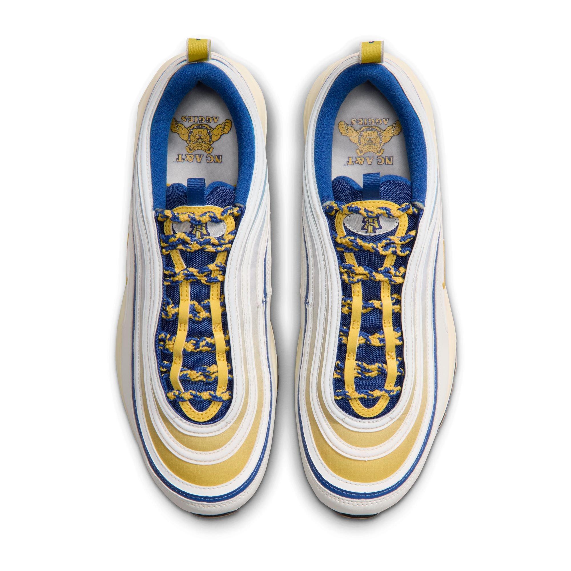 Nike Air Max 97 "North Carolina A&T" Men's Shoe - SAIL/VARSITY MAIZE/SPORT ROYAL