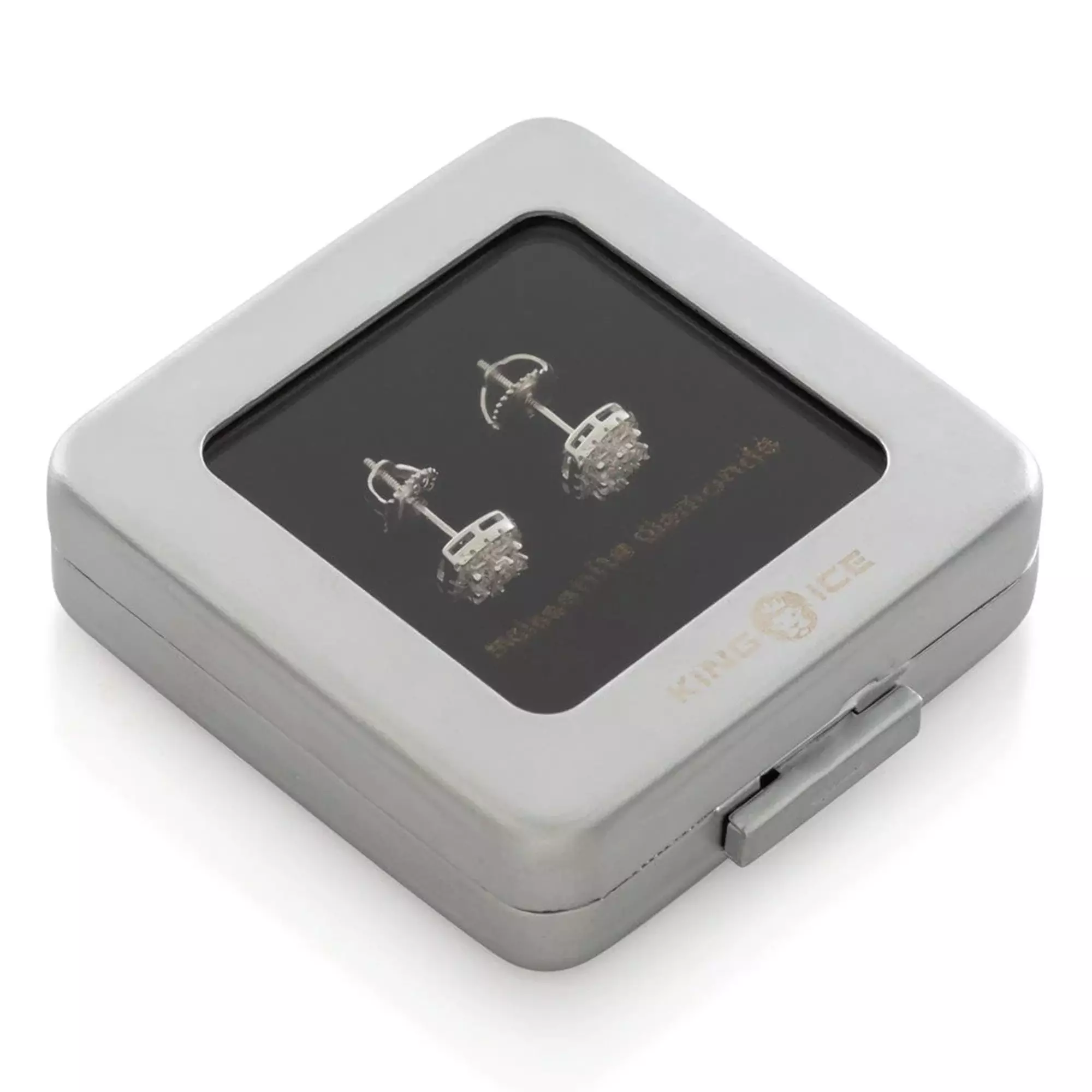 KI MOISSANITE LAYERED EARRINGS SILVER - SILVER