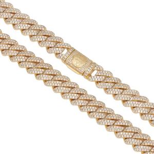 King Ice 14k Gold Plated Iced Miami Cuban Chain