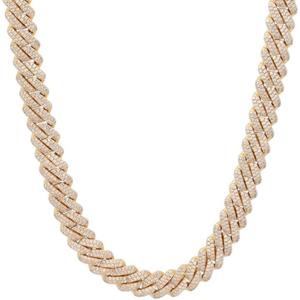 King Ice 14k Gold Plated Iced Miami Cuban Chain